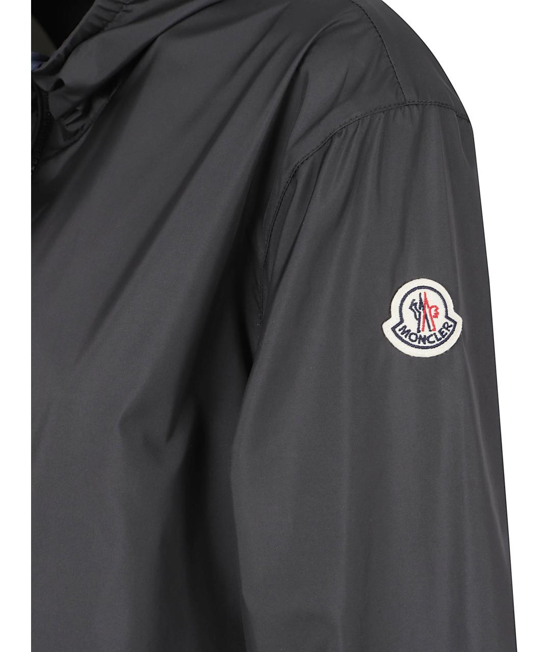 MONCLER Черная полиэстеровая куртка, фото 2