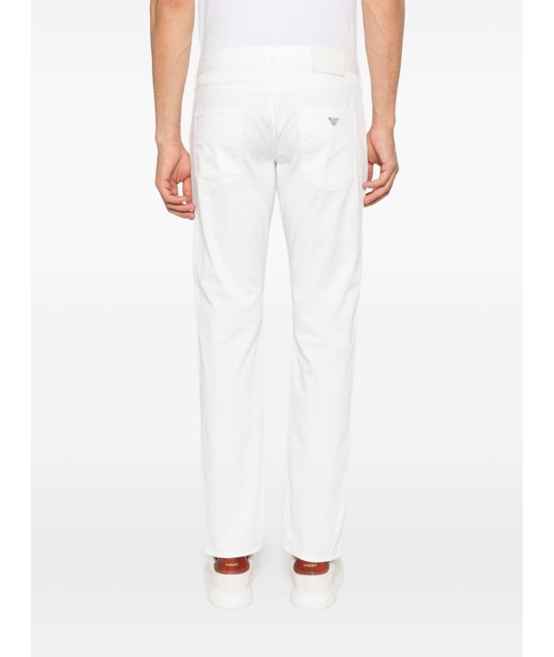 EMPORIO ARMANI Белые прямые джинсы, фото 4