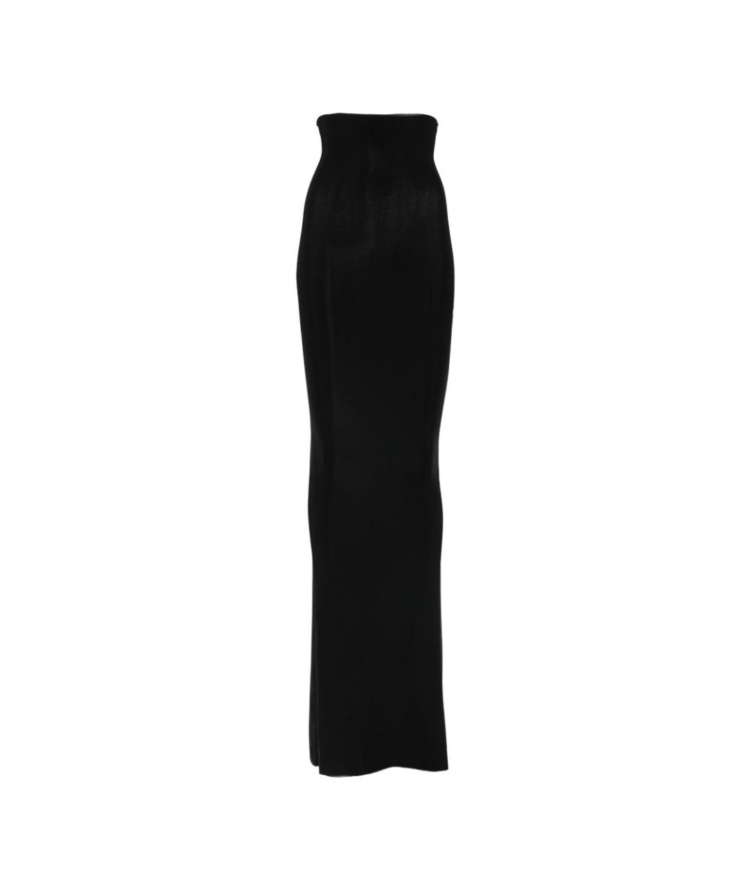 RICK OWENS Черная юбка макси, фото 1