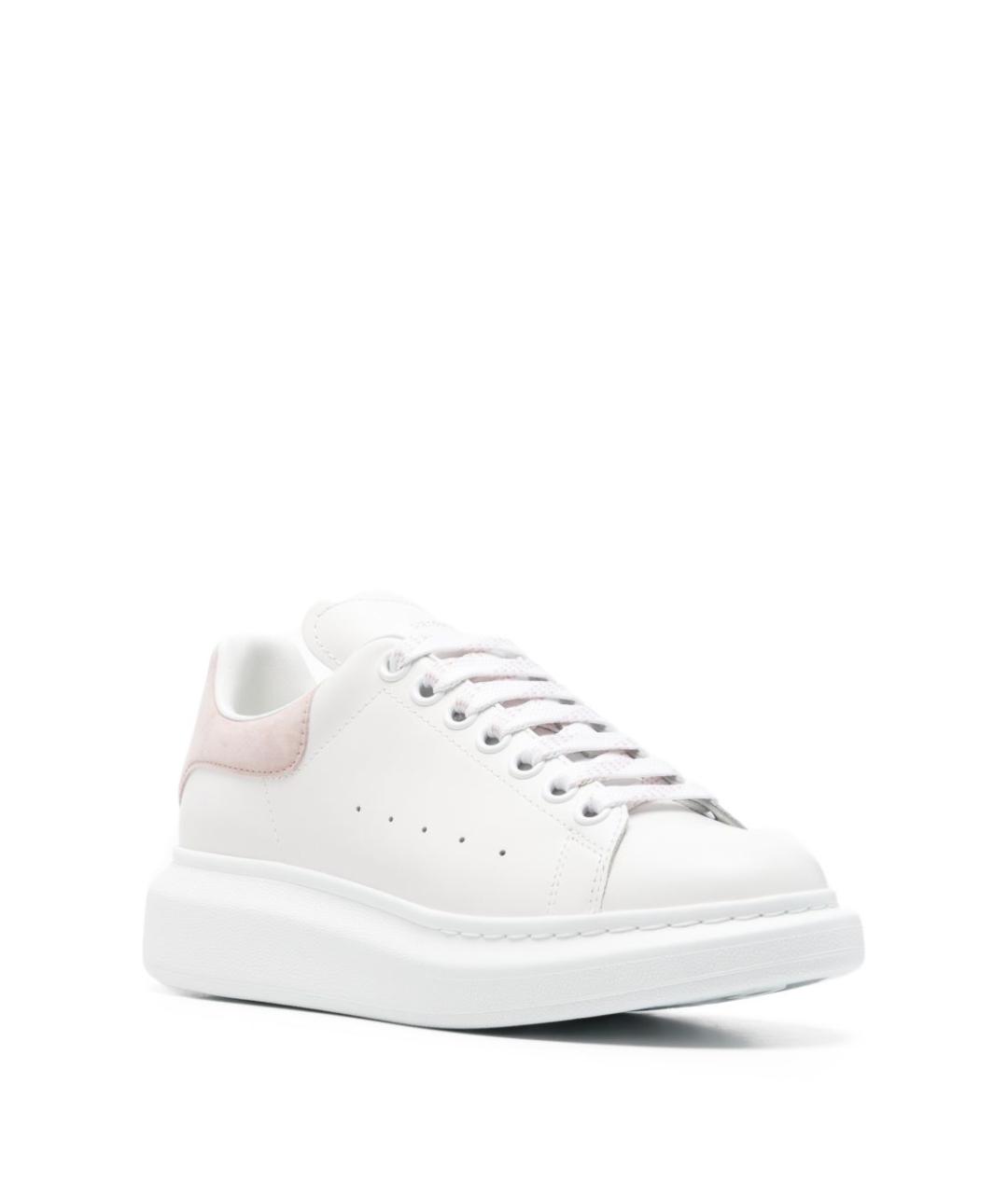 ALEXANDER MCQUEEN Белые кожаные кеды, фото 2