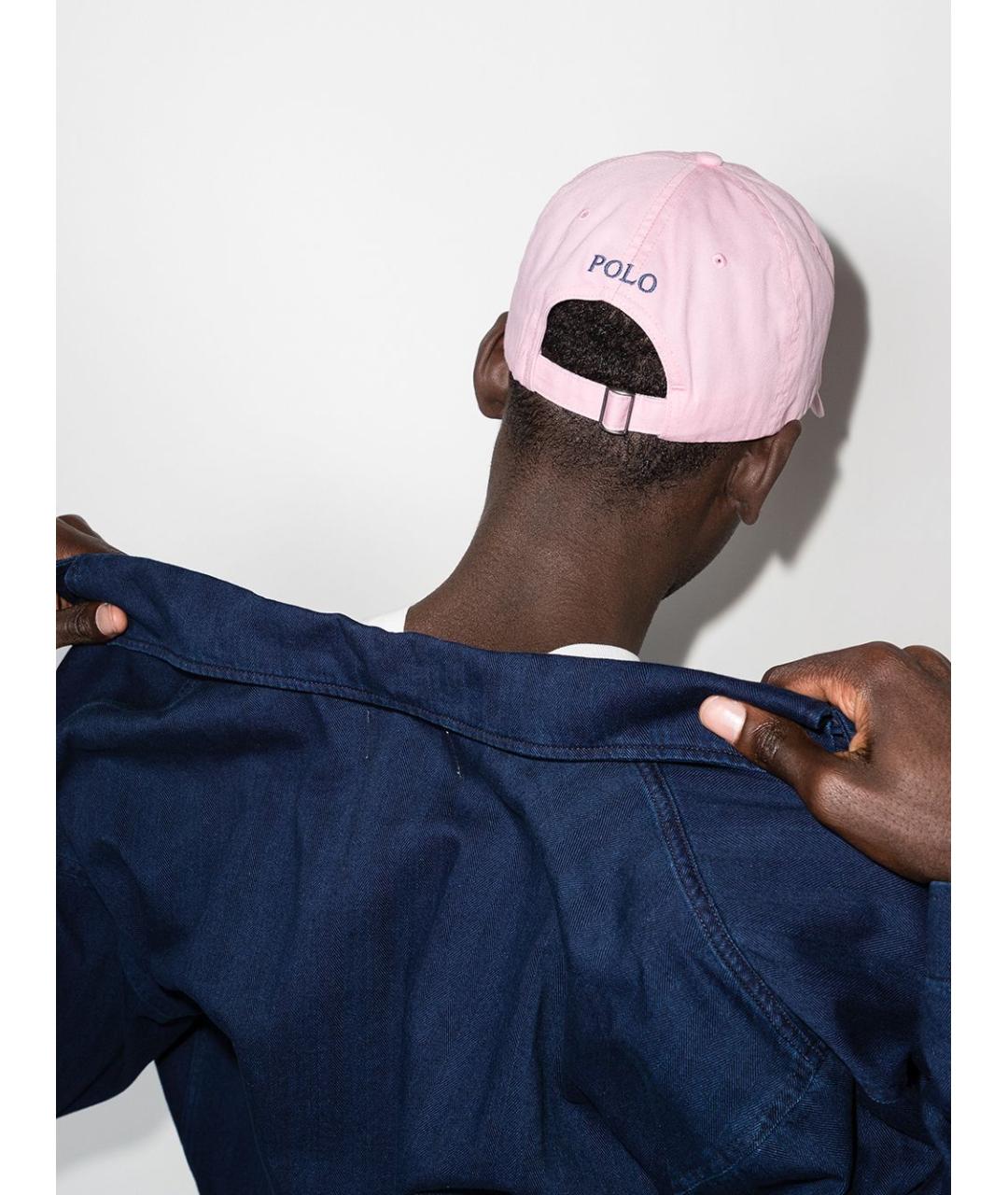 POLO RALPH LAUREN Розовая хлопковая кепка/бейсболка, фото 2