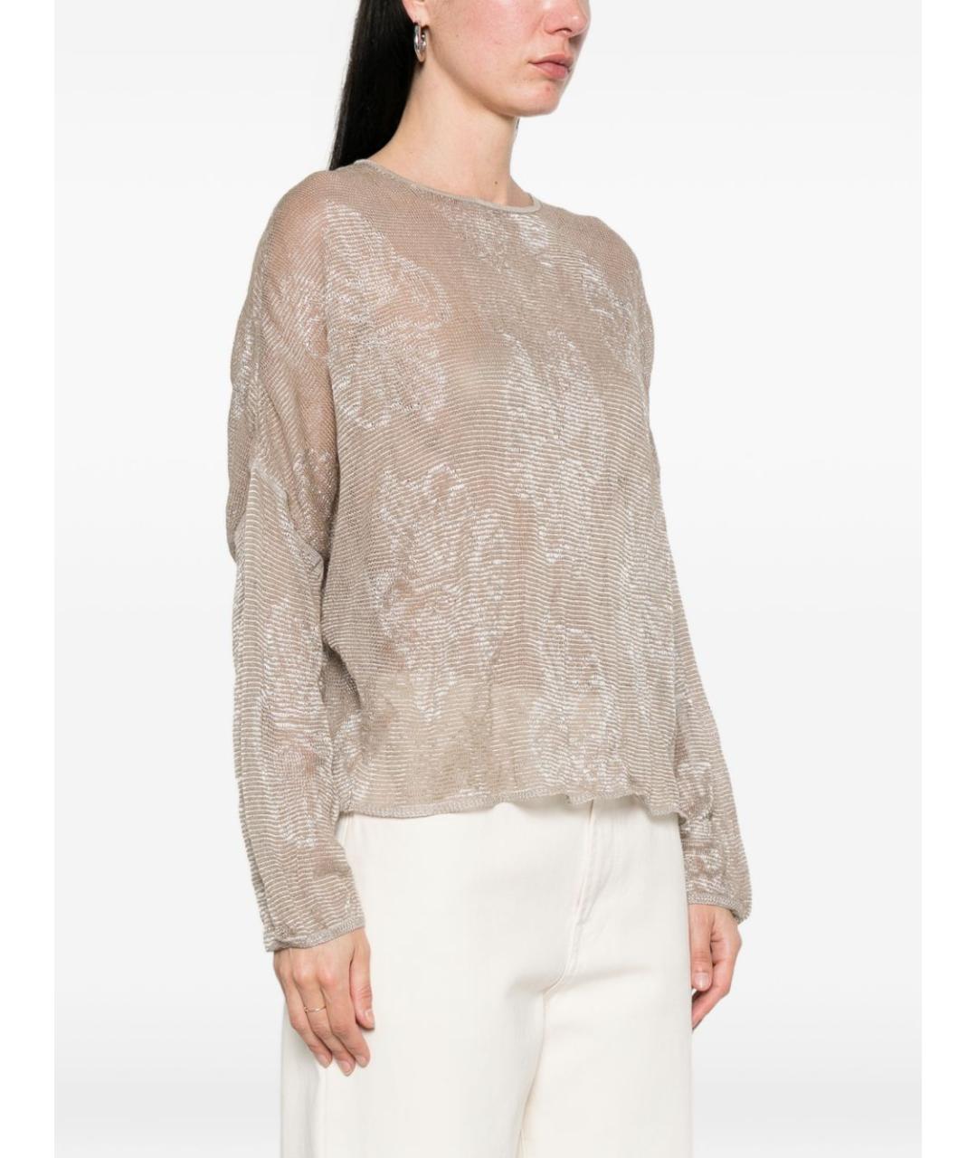 EMPORIO ARMANI Серебрянный вискозный джемпер / свитер, фото 2