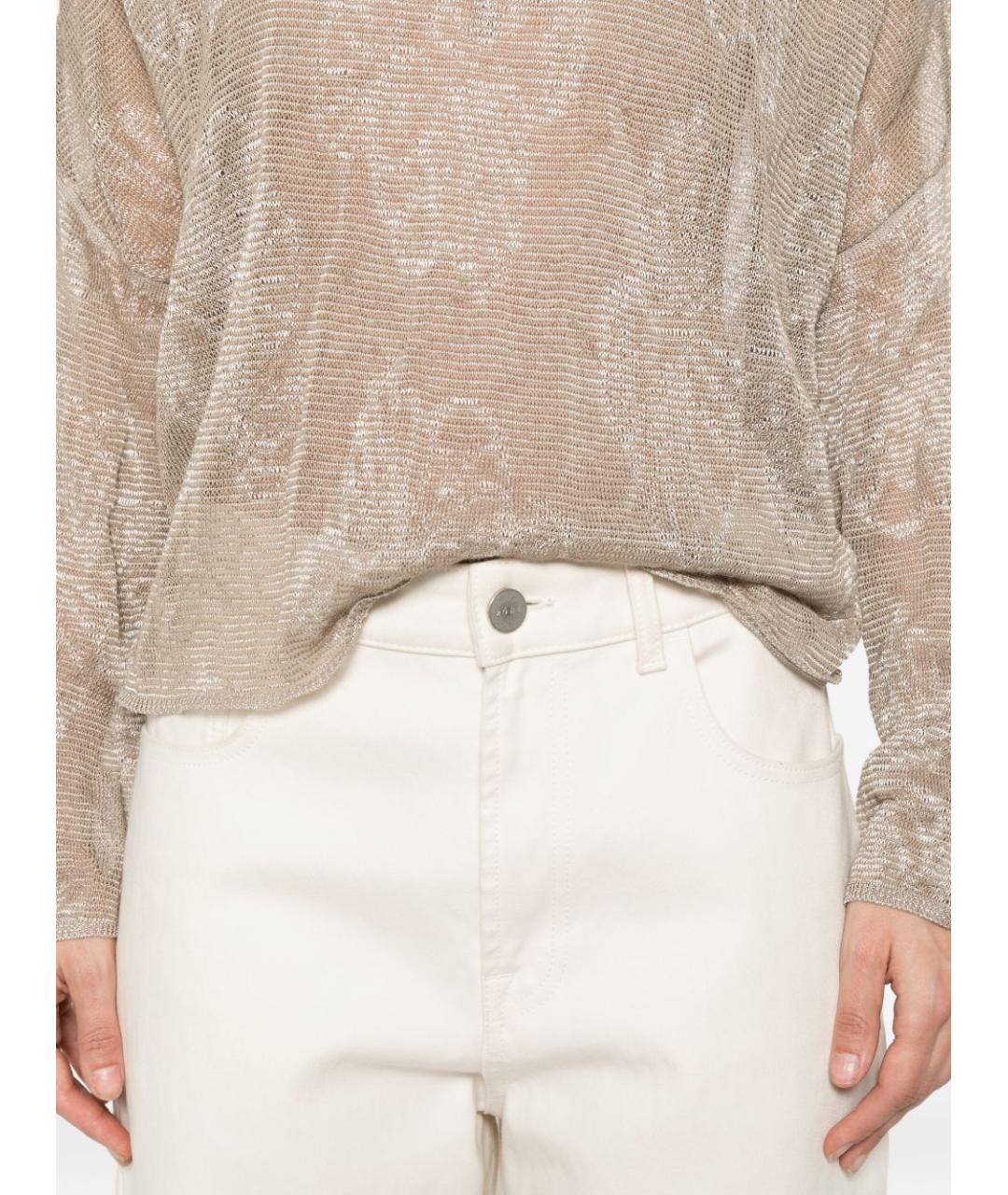 EMPORIO ARMANI Серебрянный вискозный джемпер / свитер, фото 4