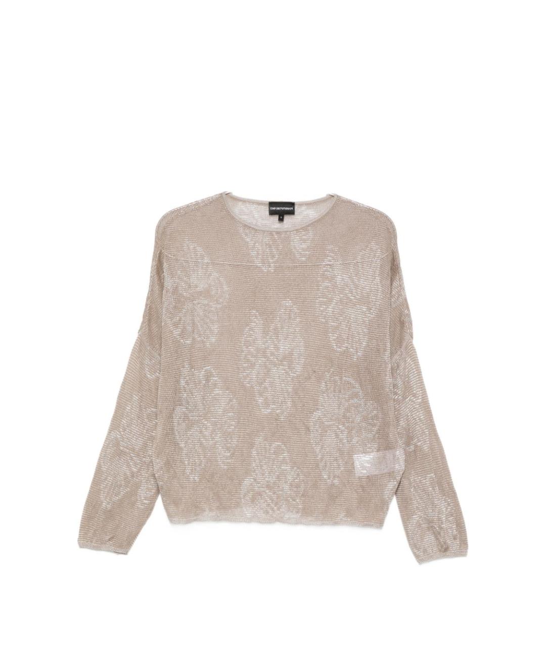 EMPORIO ARMANI Серебрянный вискозный джемпер / свитер, фото 1