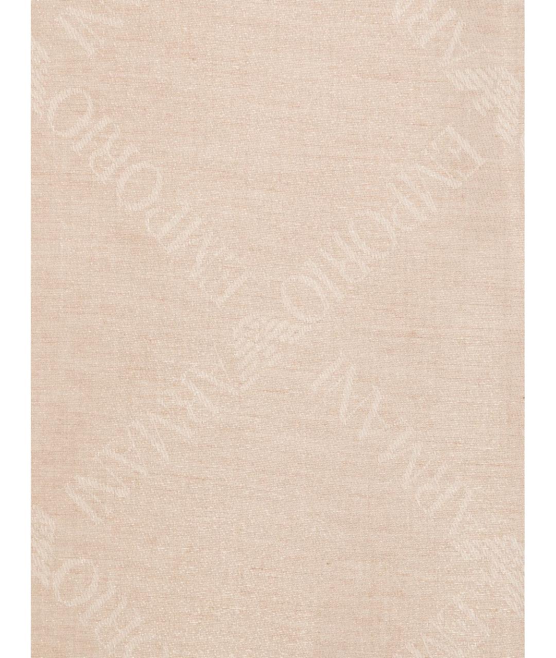 EMPORIO ARMANI Бежевый хлопковый шарф, фото 2