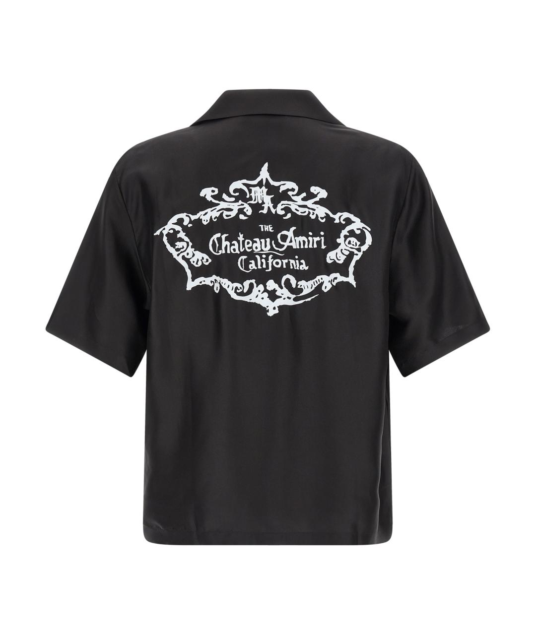 AMIRI Черная шелковая кэжуал рубашка, фото 2