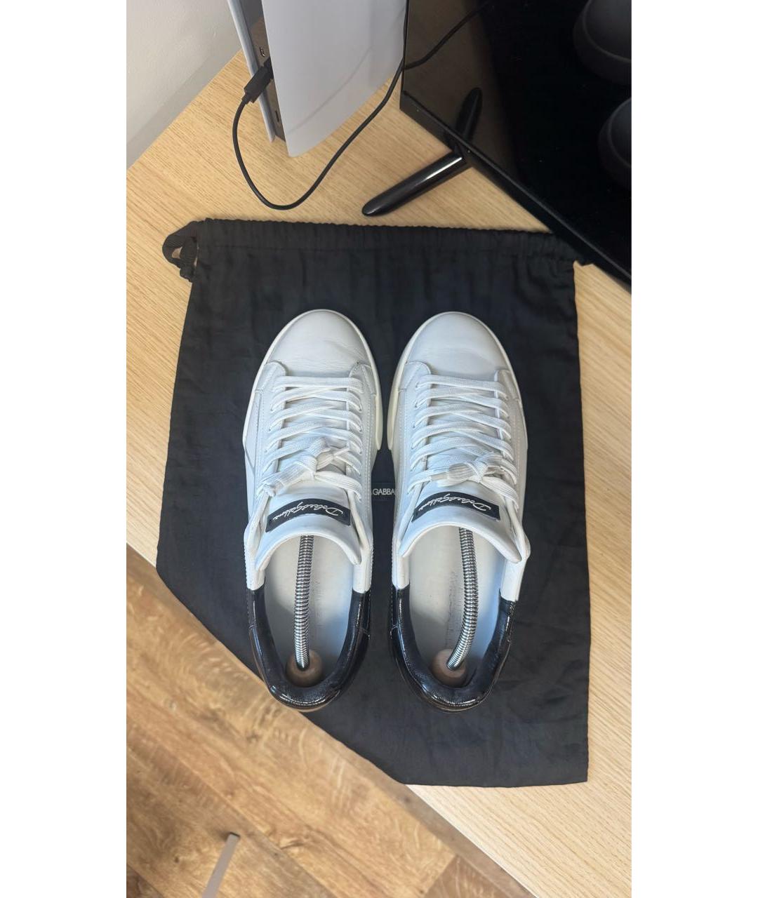 DOLCE&GABBANA Мульти кожаные низкие кроссовки / кеды, фото 3