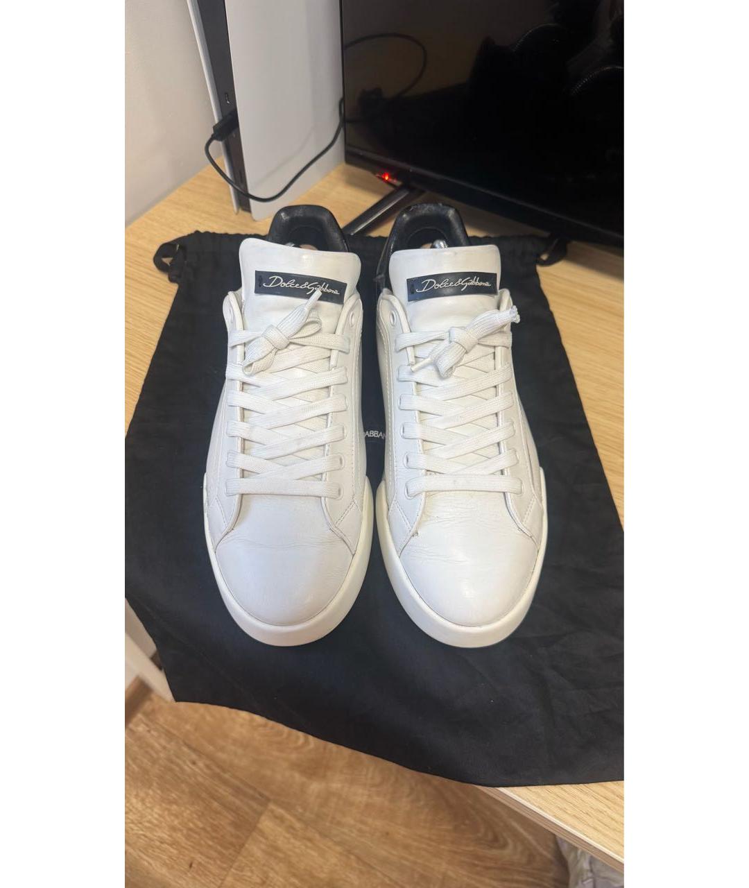 DOLCE&GABBANA Мульти кожаные низкие кроссовки / кеды, фото 2