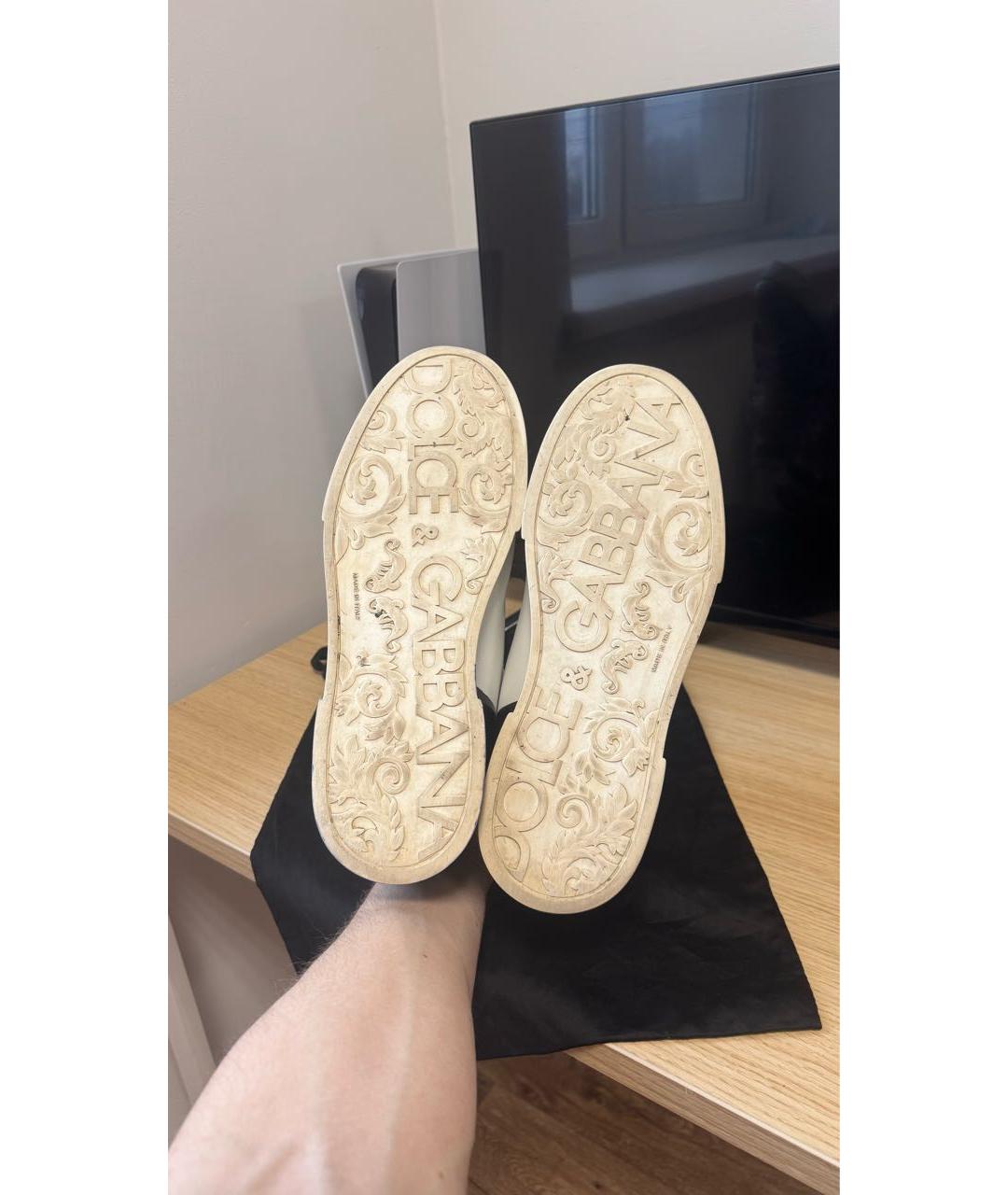 DOLCE&GABBANA Мульти кожаные низкие кроссовки / кеды, фото 6