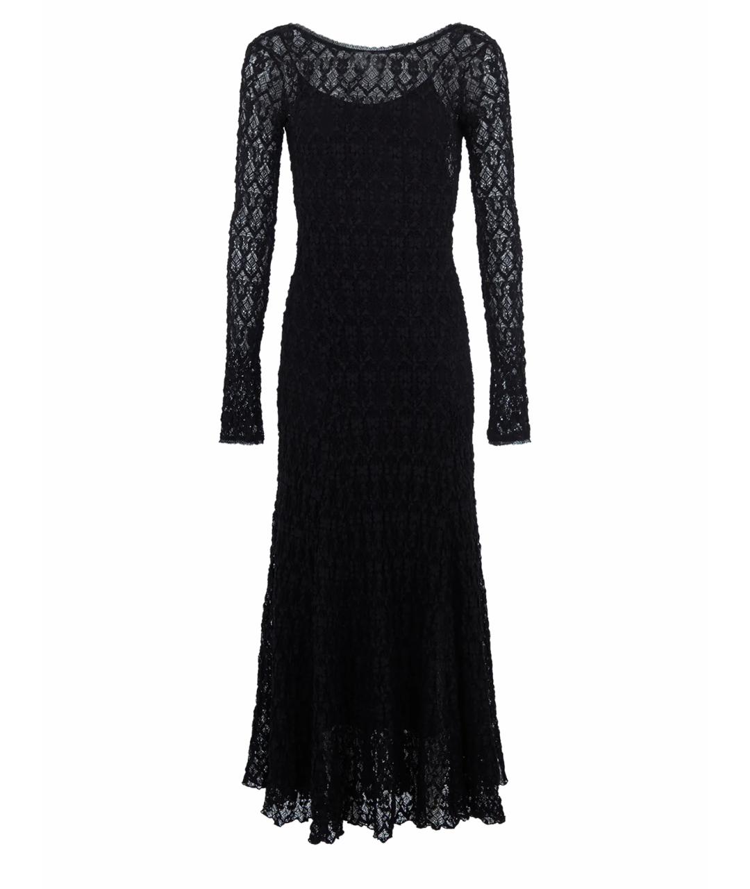 FORTE FORTE Черное хлопковое повседневное платье, фото 1