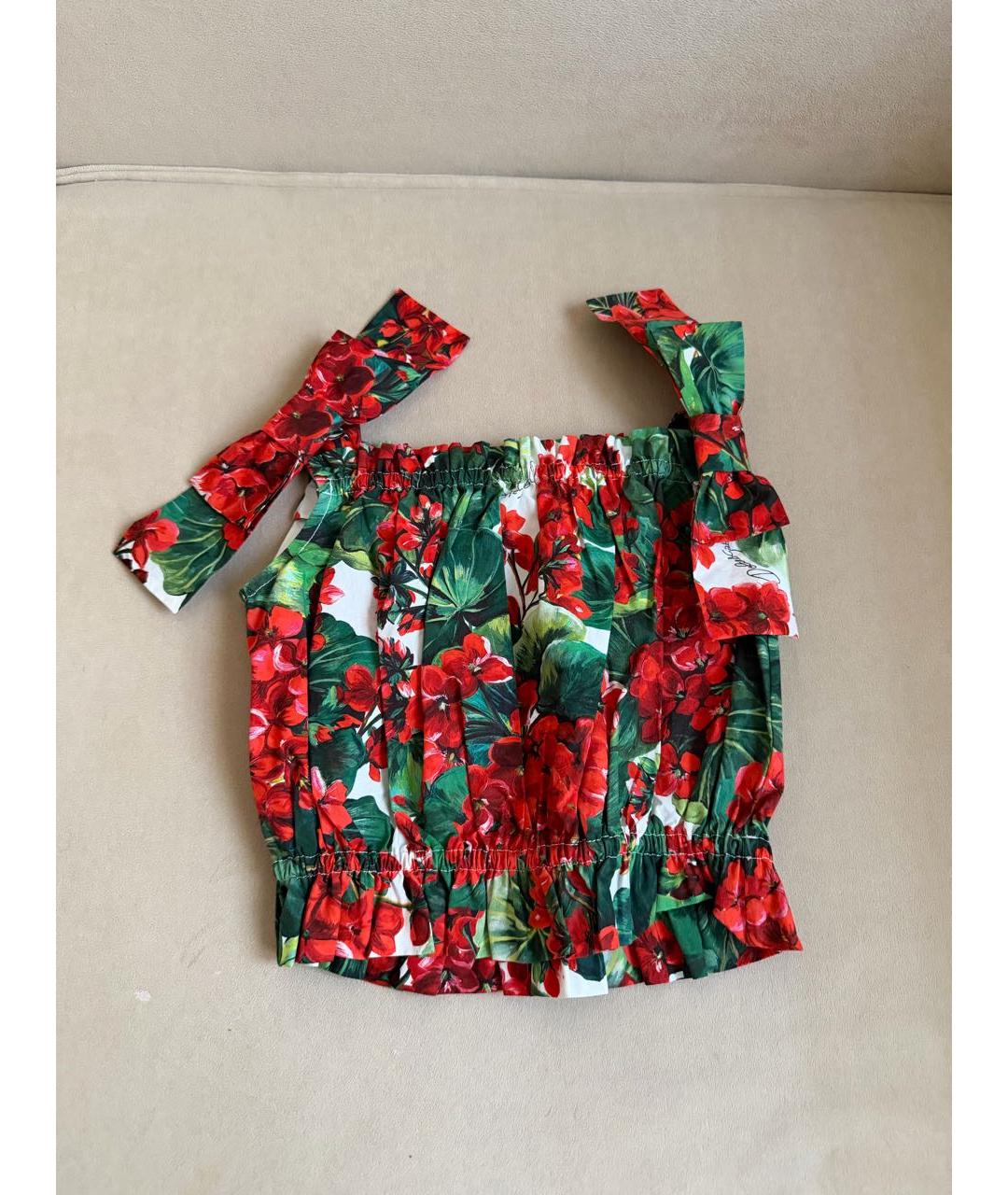 DOLCE&GABBANA Мульти хлопковый детская футболка / топ, фото 6