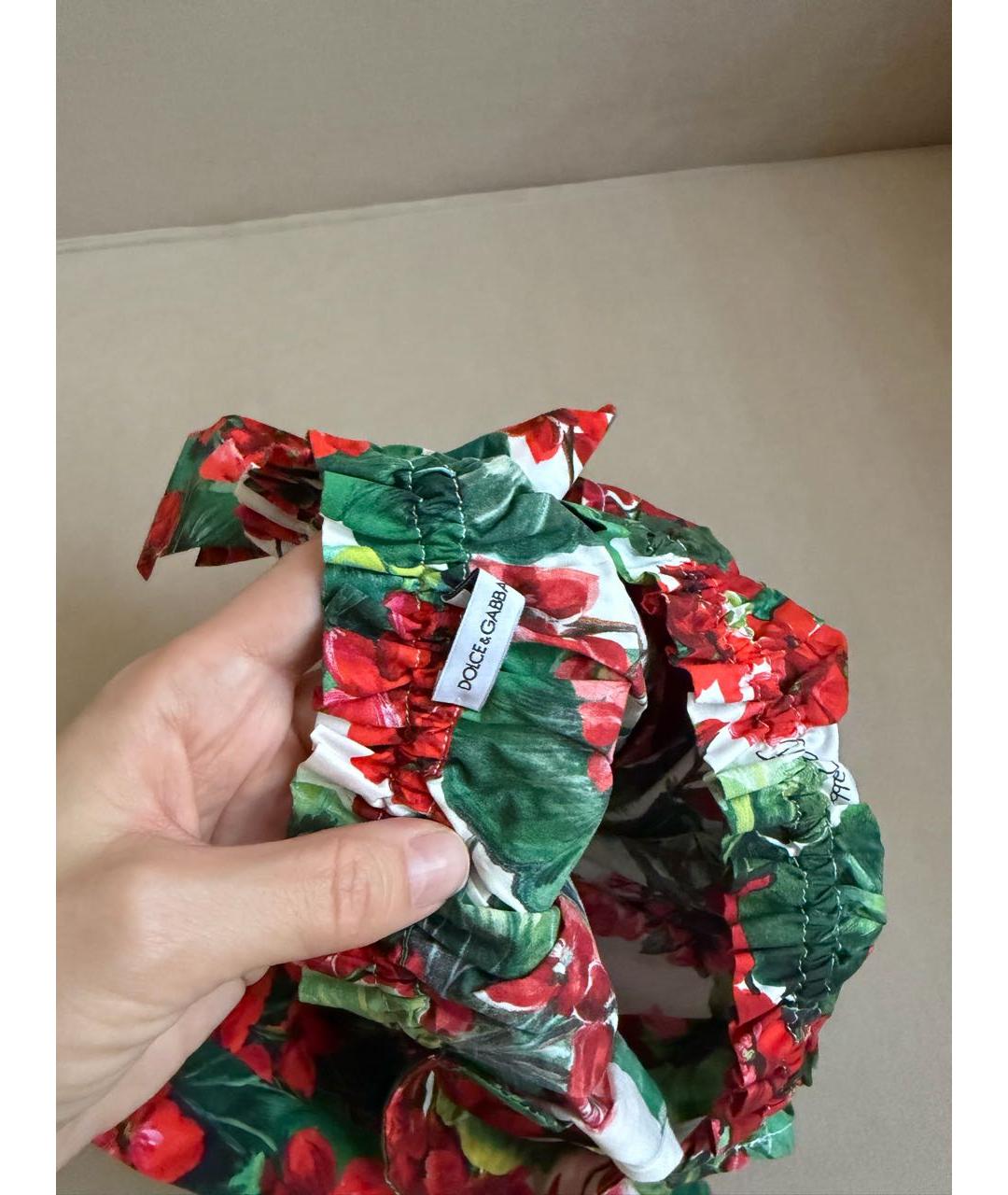 DOLCE&GABBANA Мульти хлопковый детская футболка / топ, фото 5