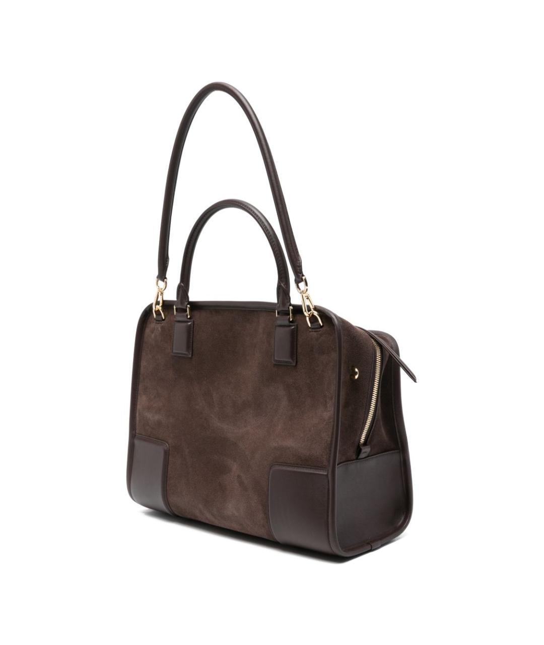 LOEWE Коричневая кожаная сумка тоут, фото 4