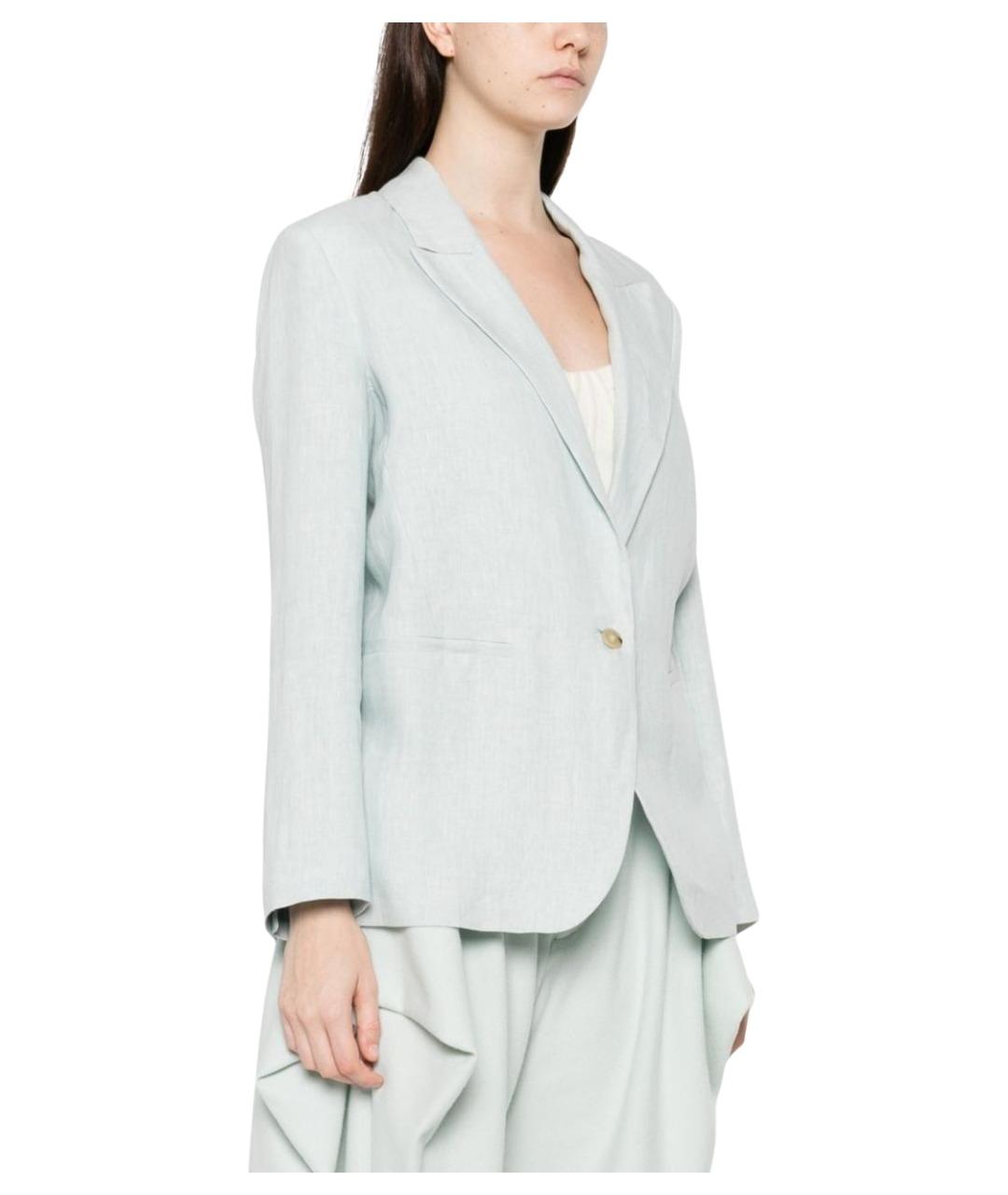 FORTE FORTE Голубой жакет/пиджак, фото 4
