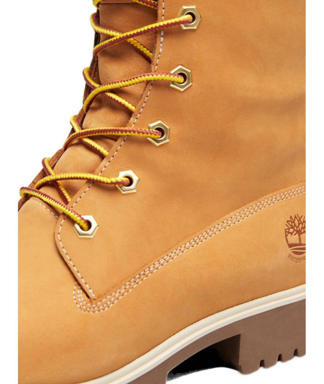 TIMBERLAND Оранжевое нубуковые ботинки, фото 3