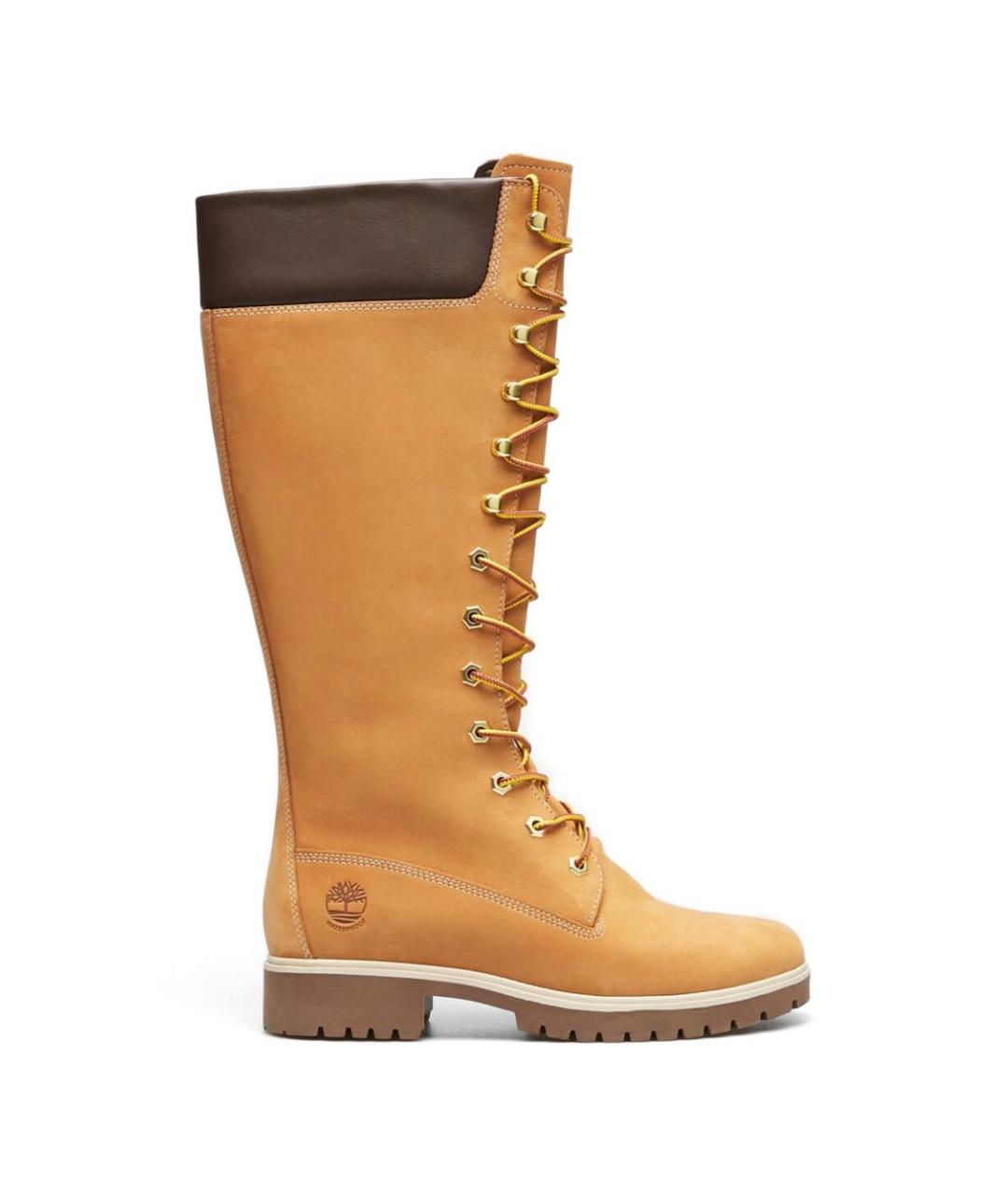 TIMBERLAND Оранжевое нубуковые ботинки, фото 1