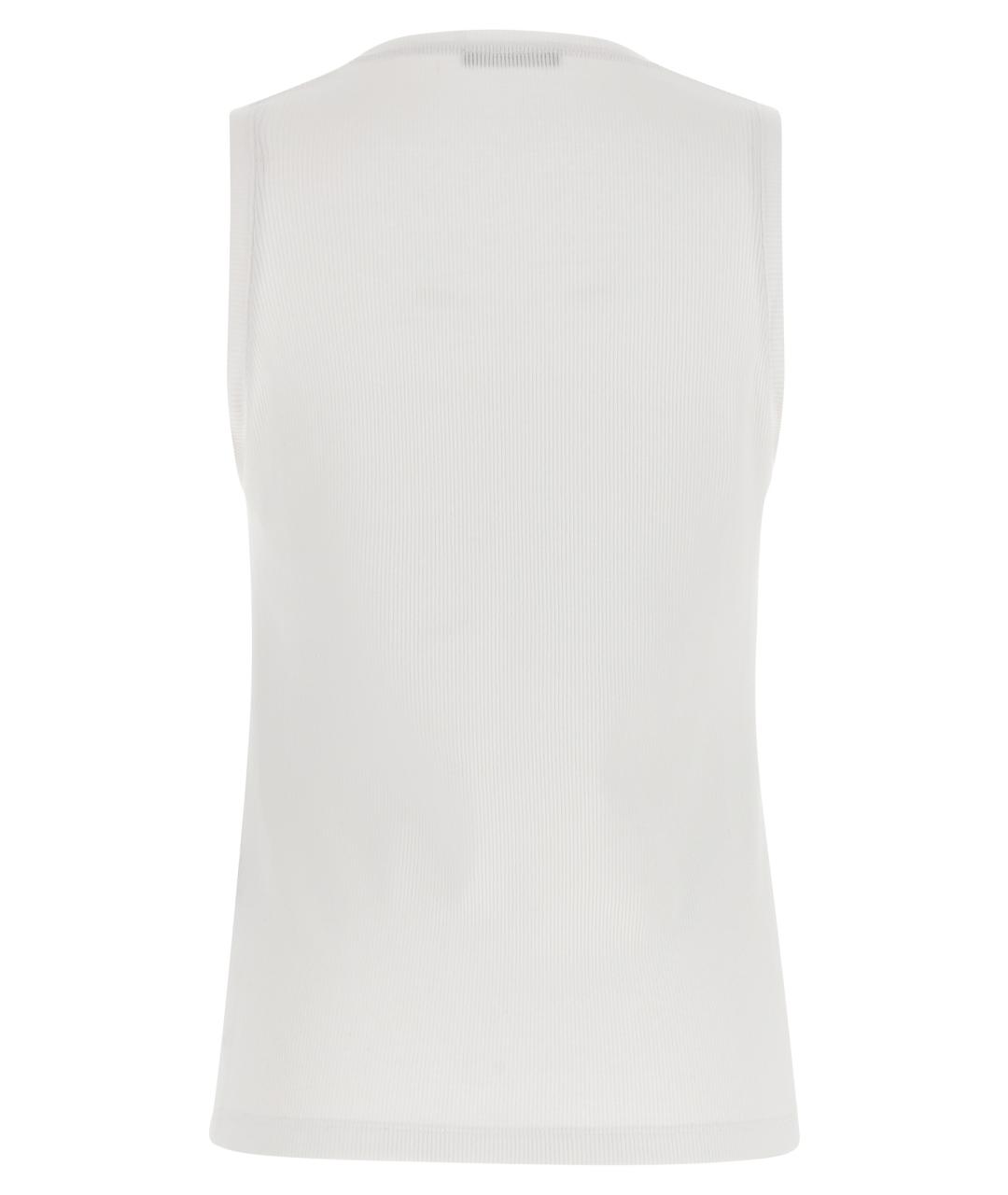 BALMAIN Белая хлопковая майка, фото 2