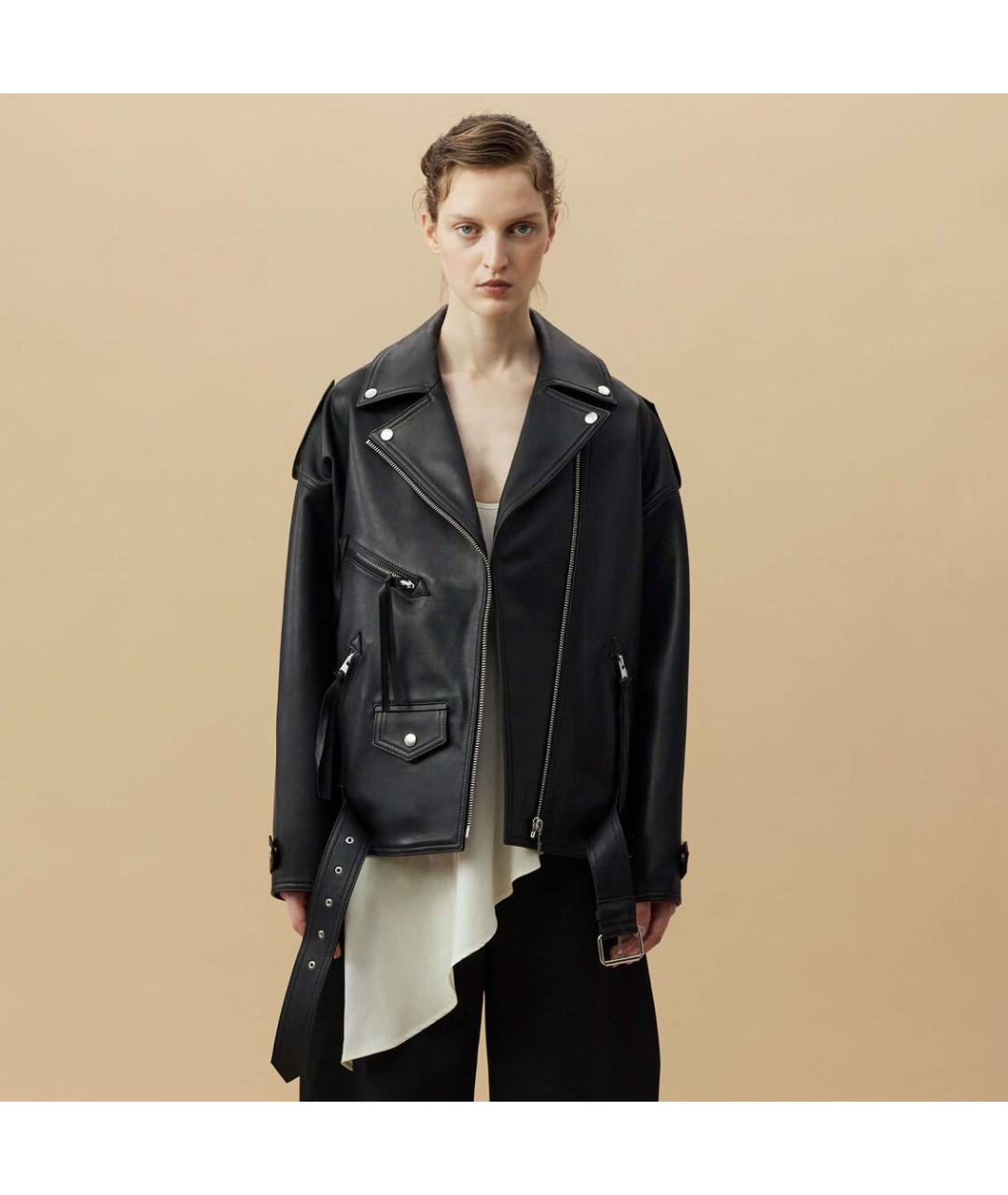 BATS Черная кожаная куртка, фото 5