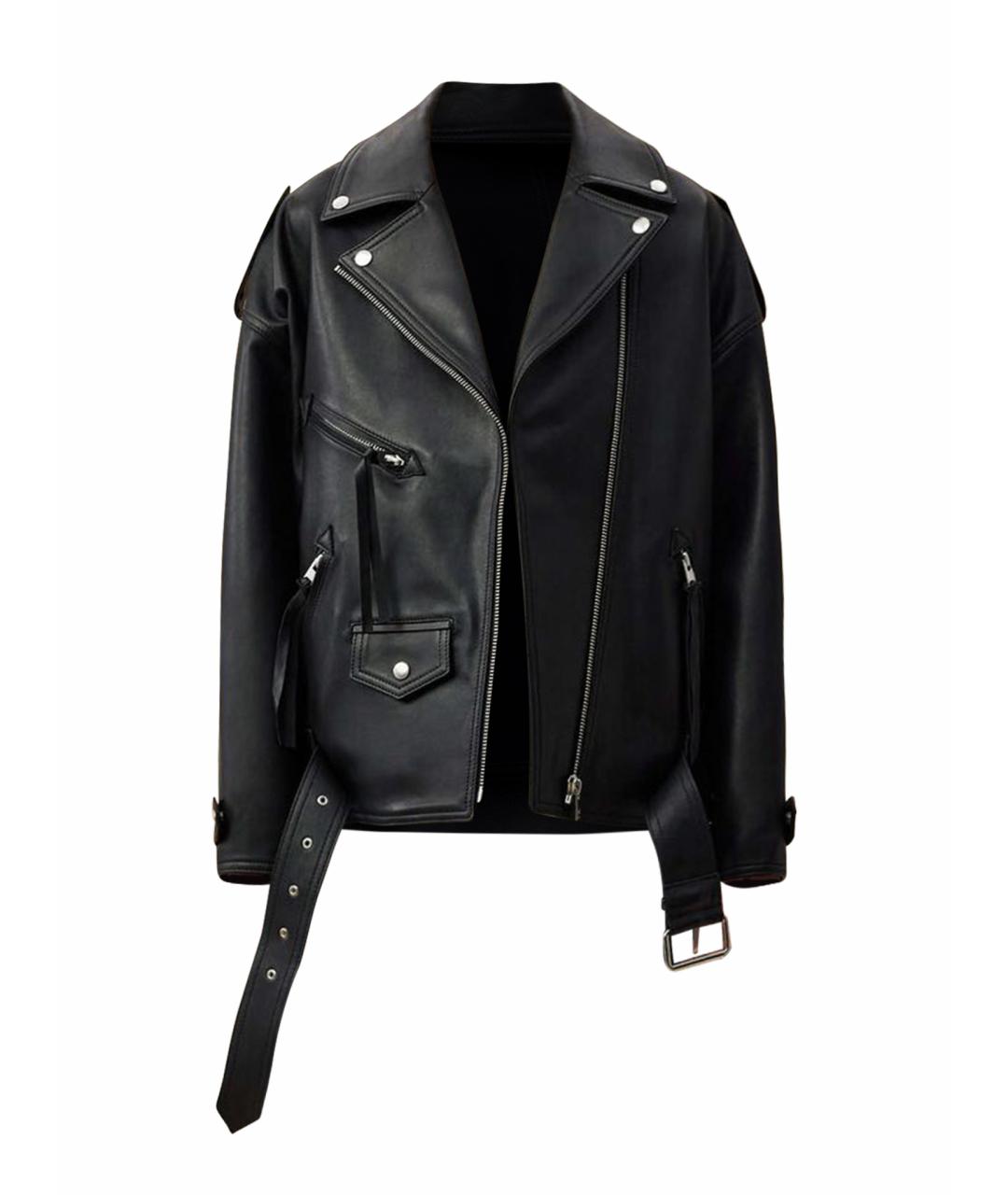 BATS Черная кожаная куртка, фото 1