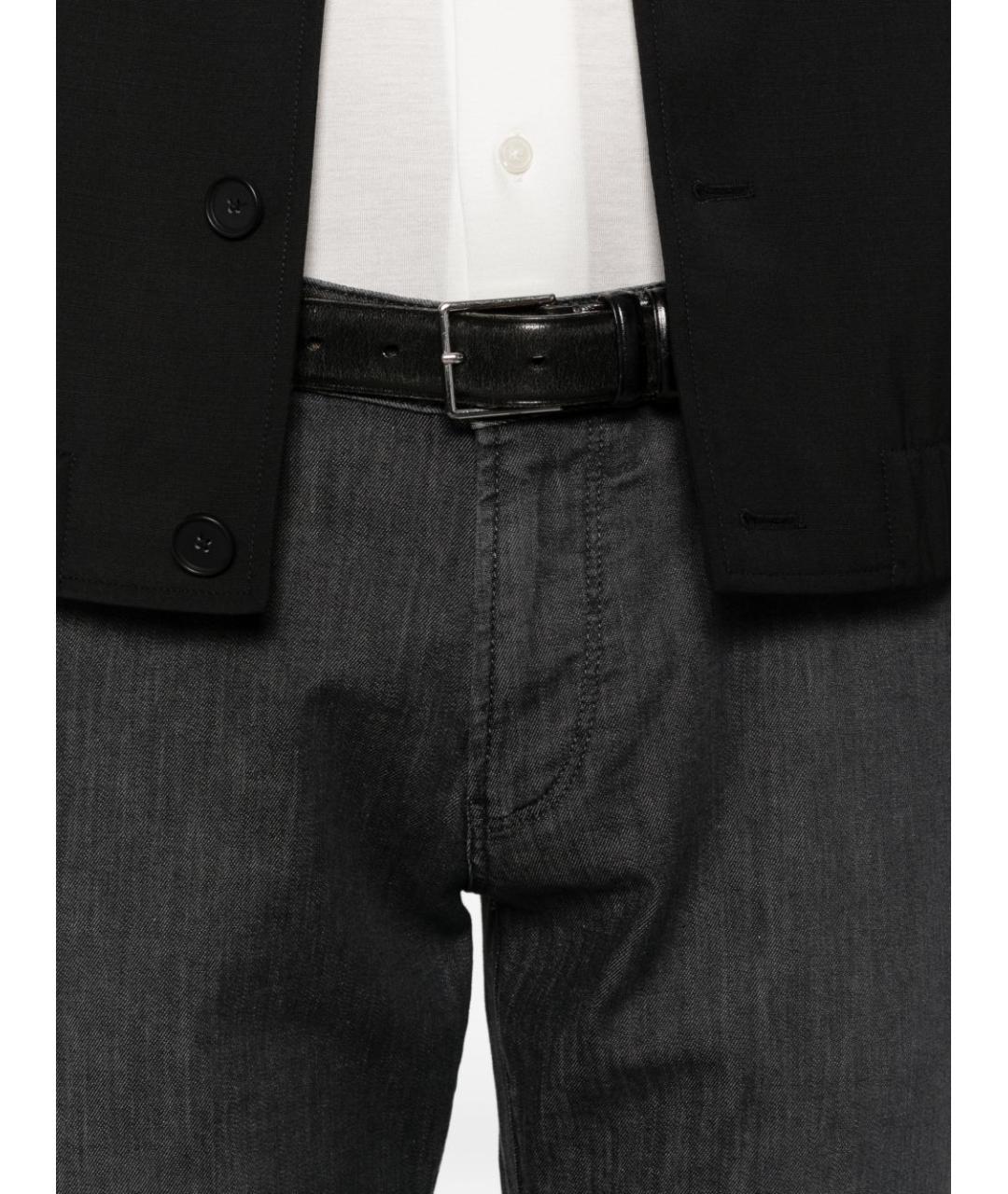 EMPORIO ARMANI Хлопковые прямые джинсы, фото 4