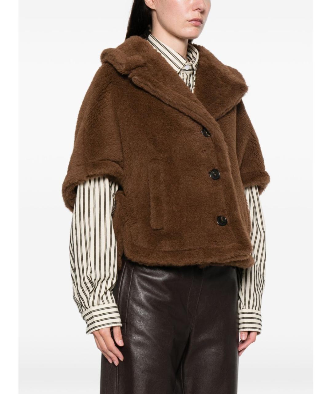 MAX MARA Коричневая шерстяная куртка, фото 5