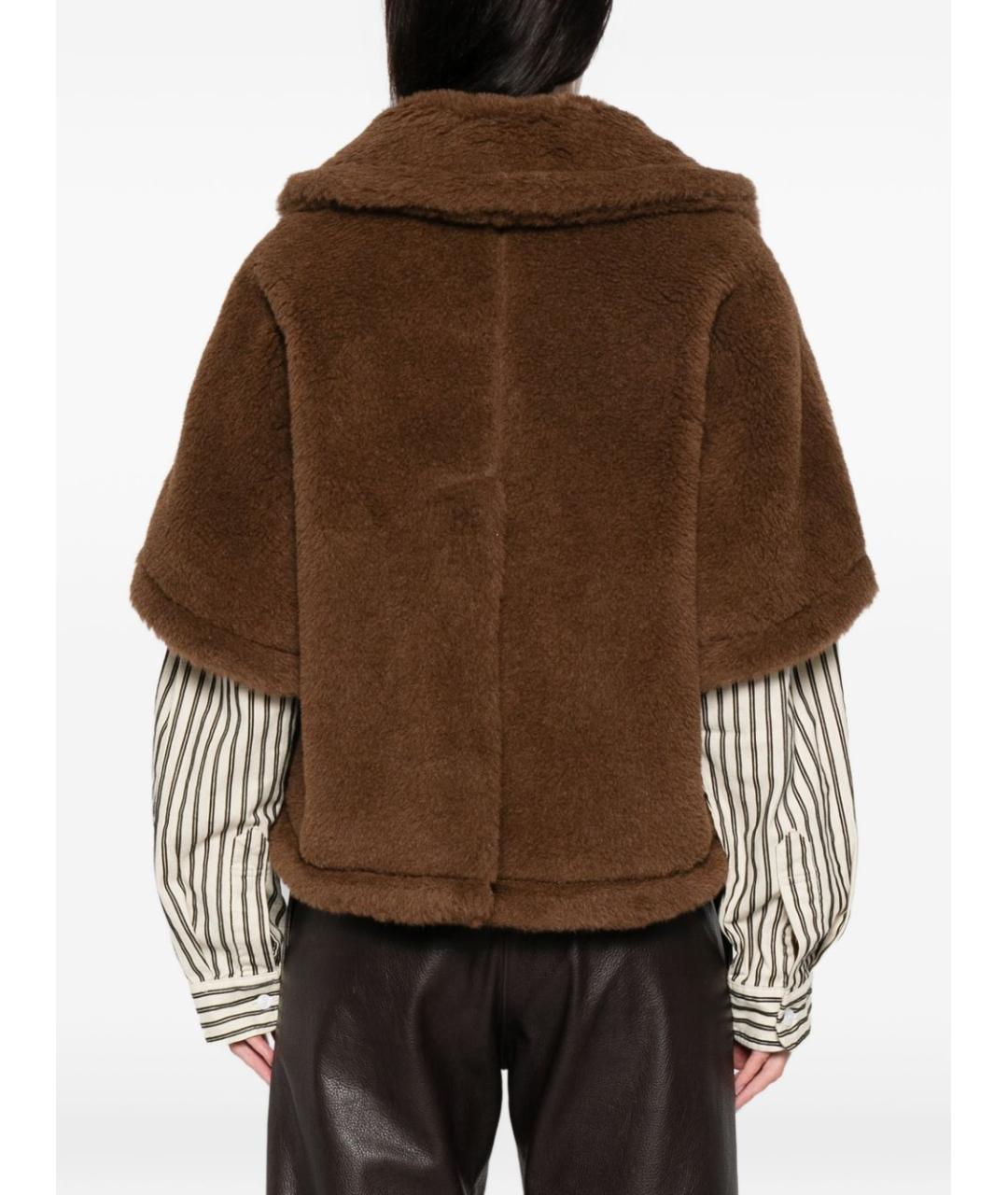 MAX MARA Коричневая шерстяная куртка, фото 4
