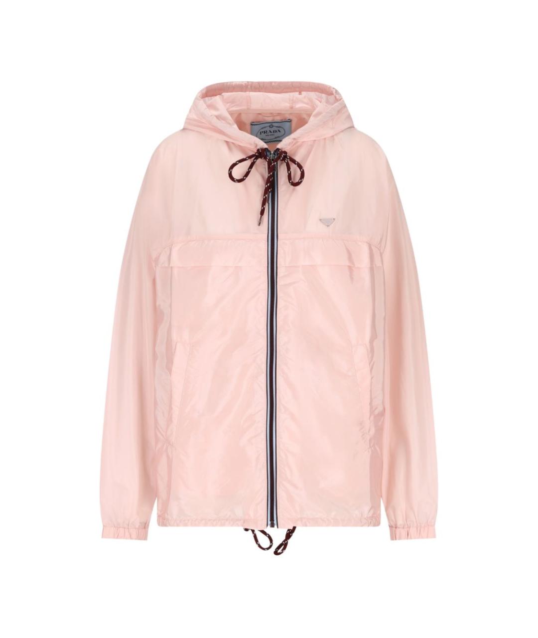PRADA Розовая полиамидовая куртка, фото 1