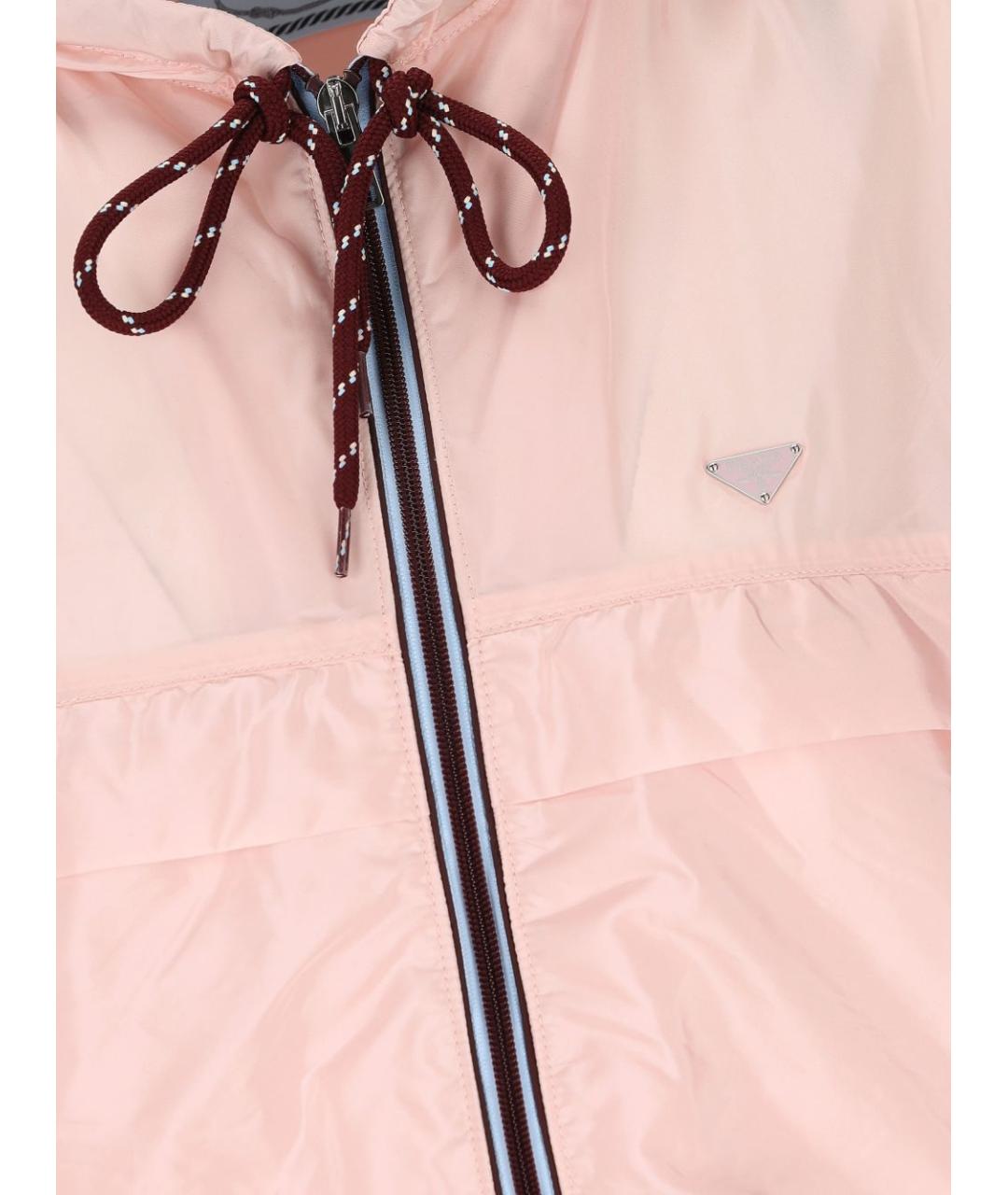 PRADA Розовая полиамидовая куртка, фото 2