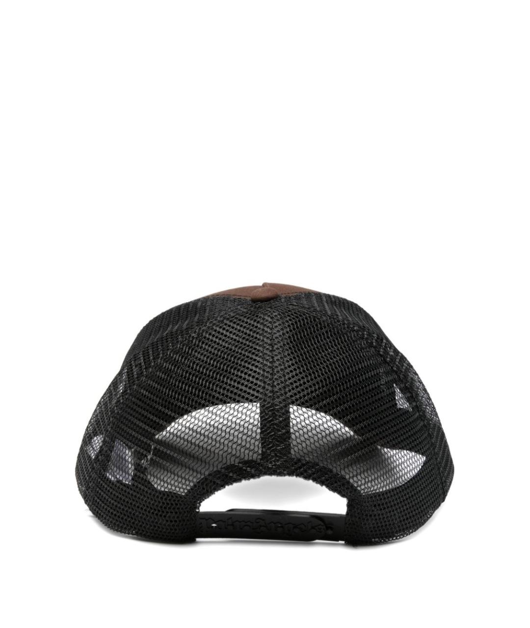 PALM ANGELS Коричневая хлопковая кепка/бейсболка, фото 2