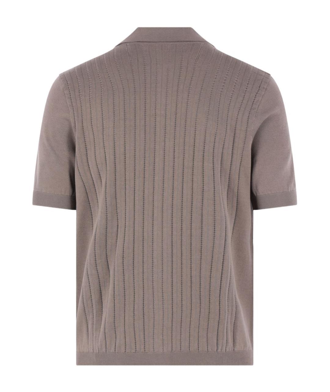 BRUNELLO CUCINELLI Коричневый хлопковый кардиган, фото 3