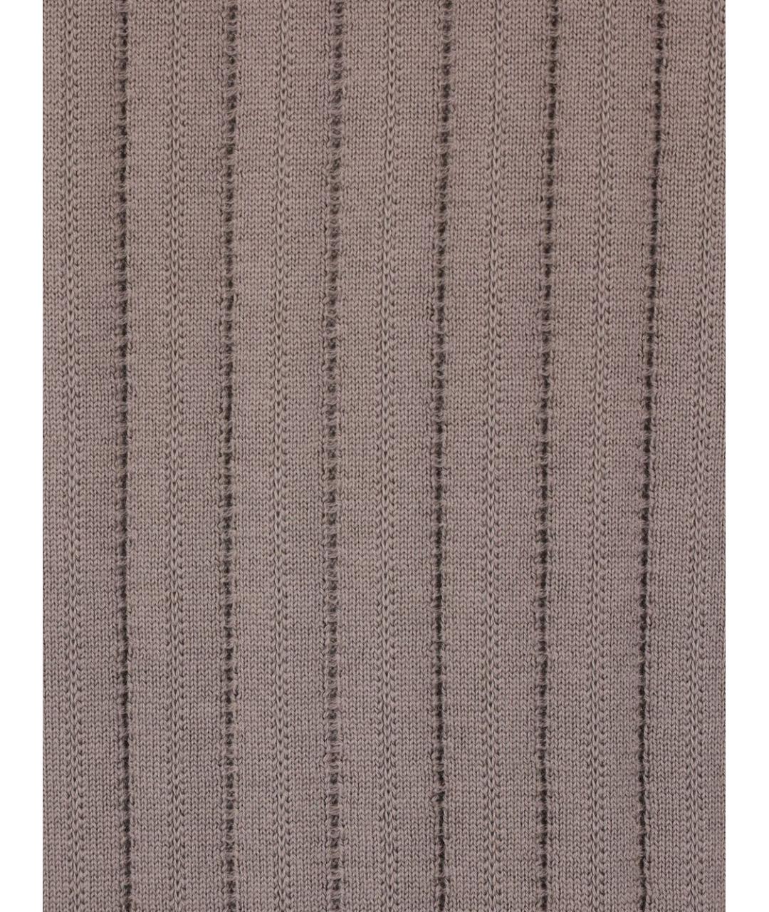 BRUNELLO CUCINELLI Коричневый хлопковый кардиган, фото 4