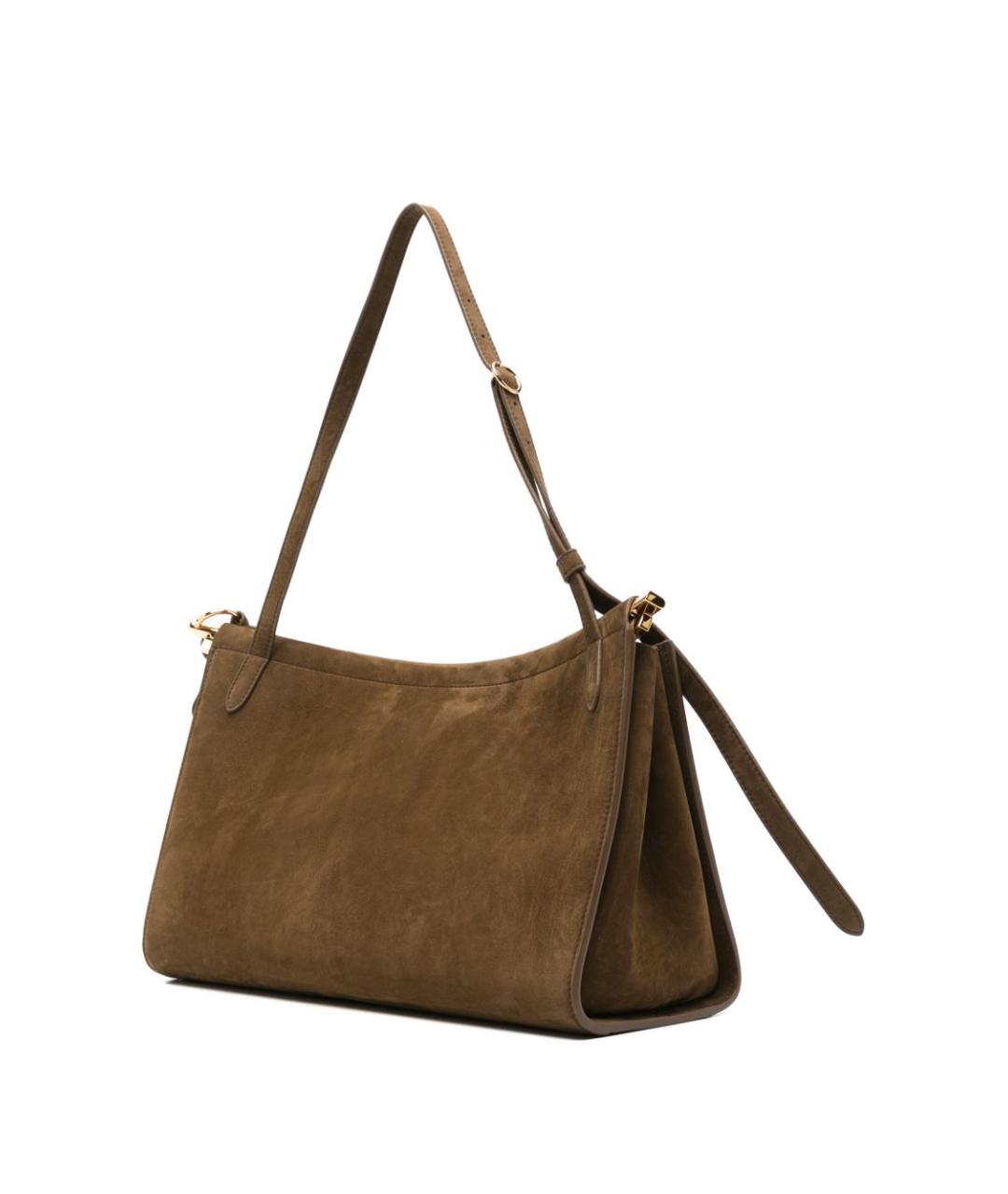 ALAIA Хаки замшевая сумка через плечо, фото 2