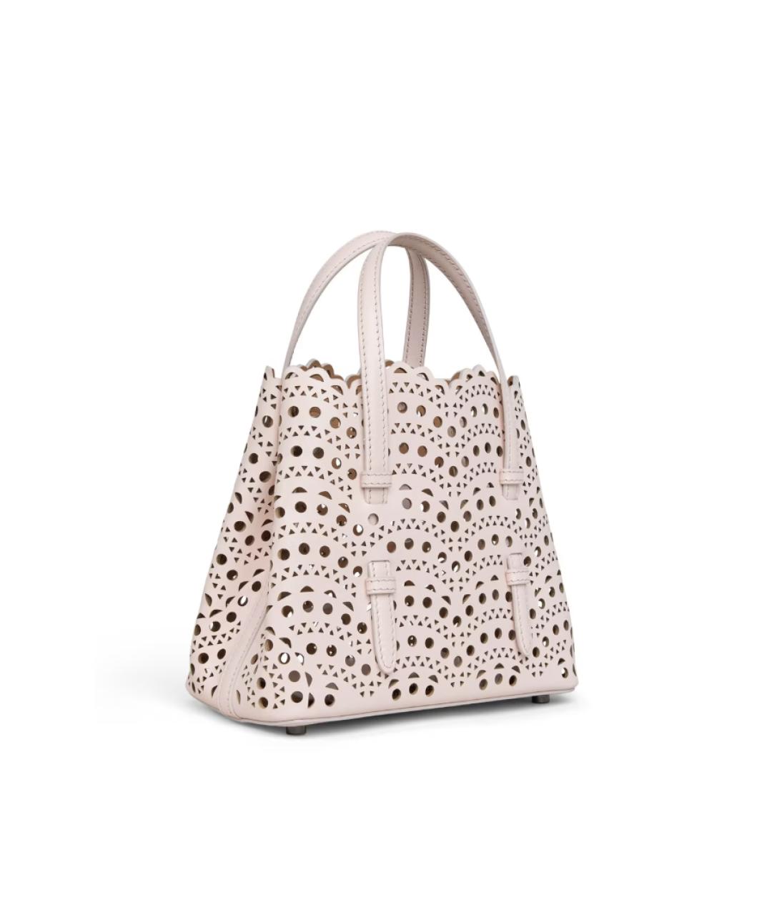 ALAIA Бежевая кожаная сумка тоут, фото 3