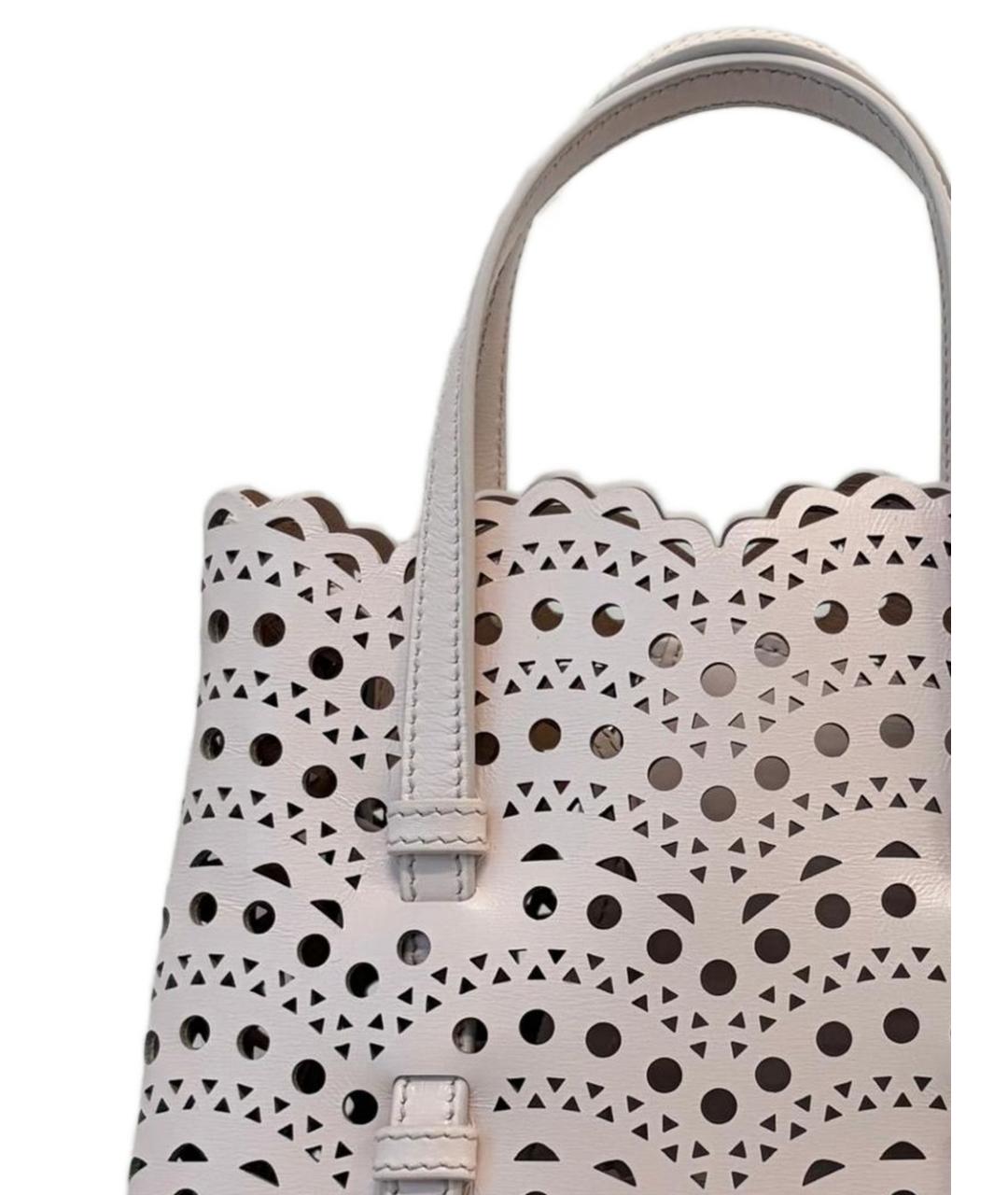 ALAIA Бежевая кожаная сумка тоут, фото 2