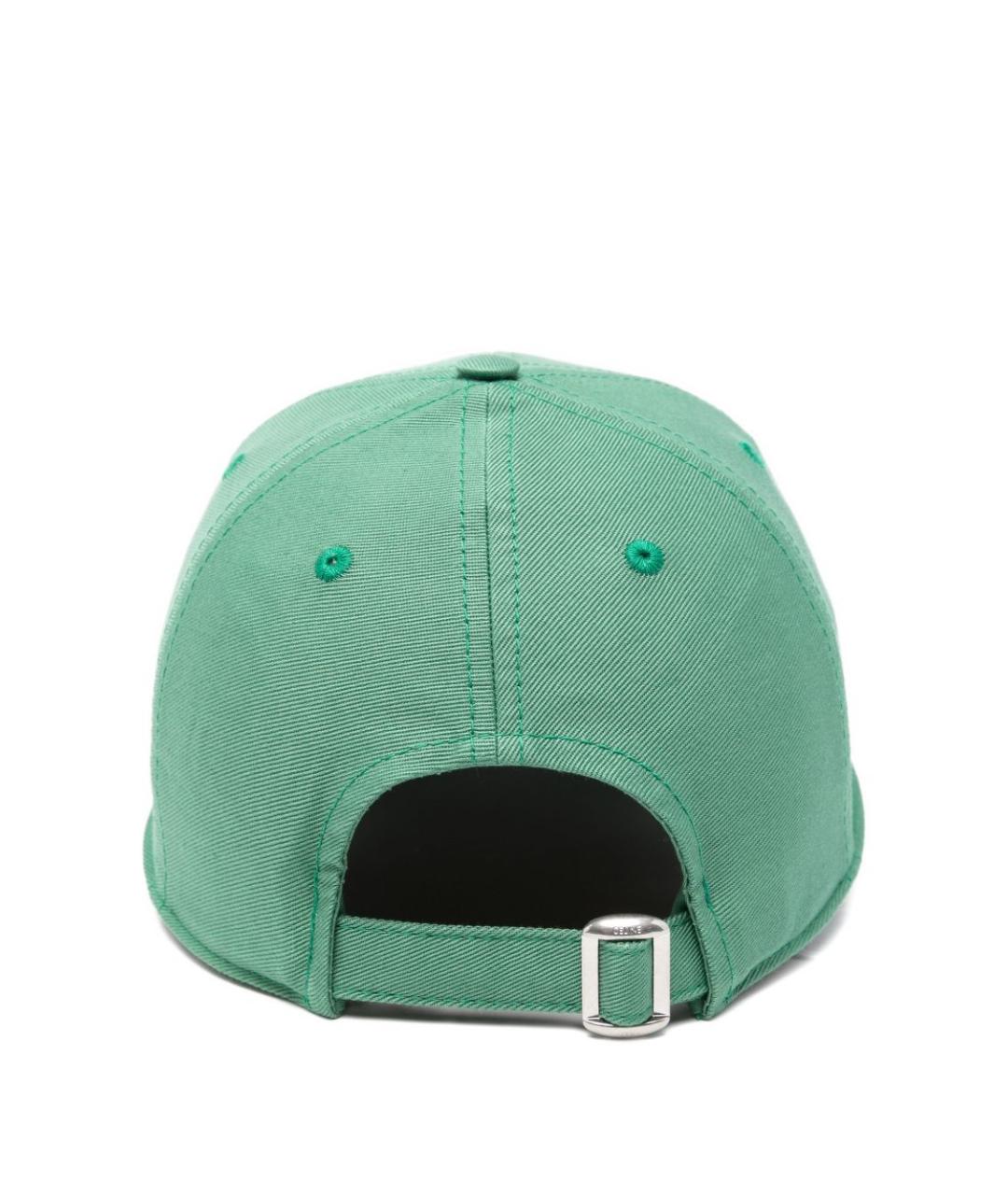 CELINE Зеленая хлопковая кепка/бейсболка, фото 2