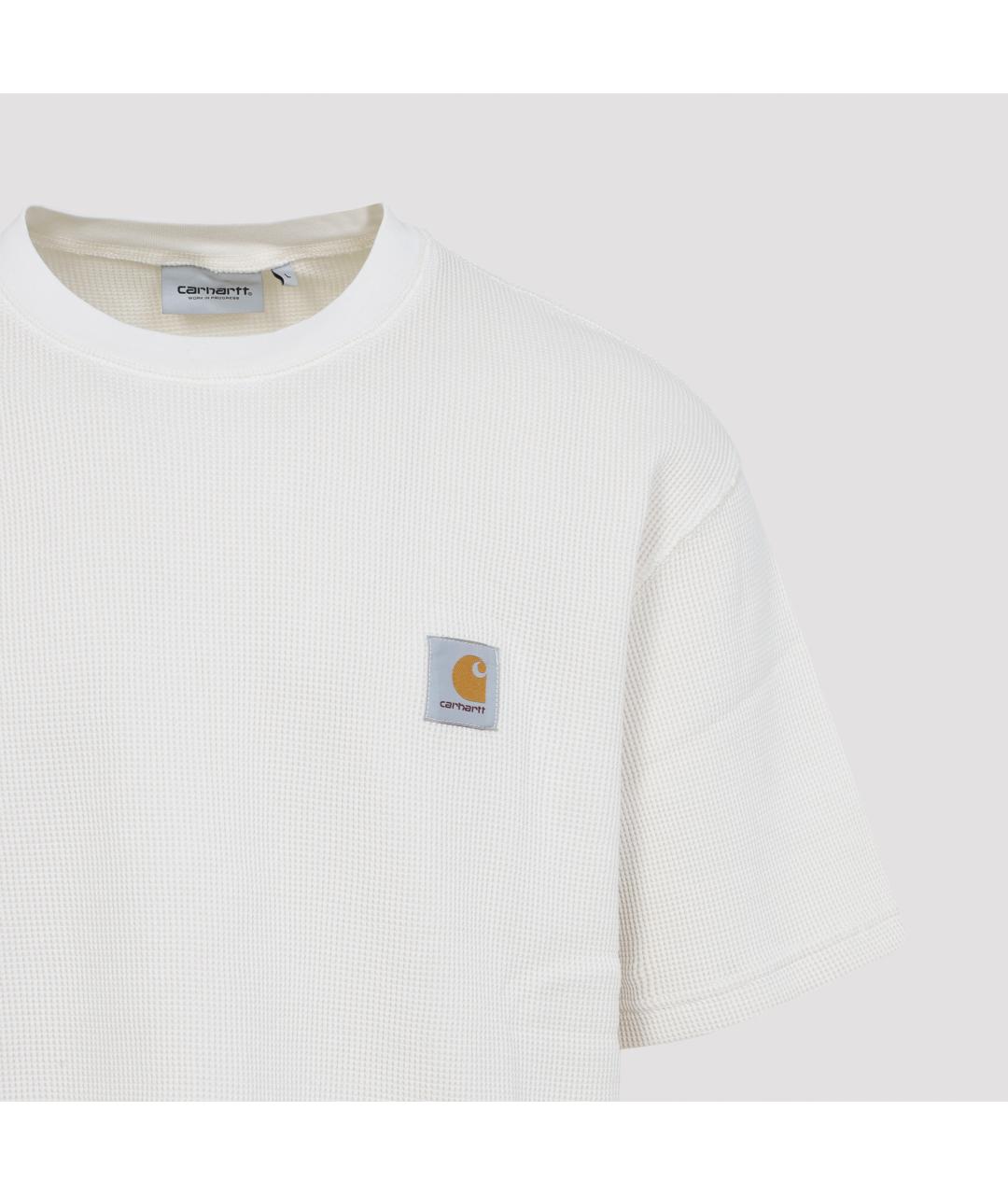 CARHARTT WIP Белая хлопковая футболка, фото 4