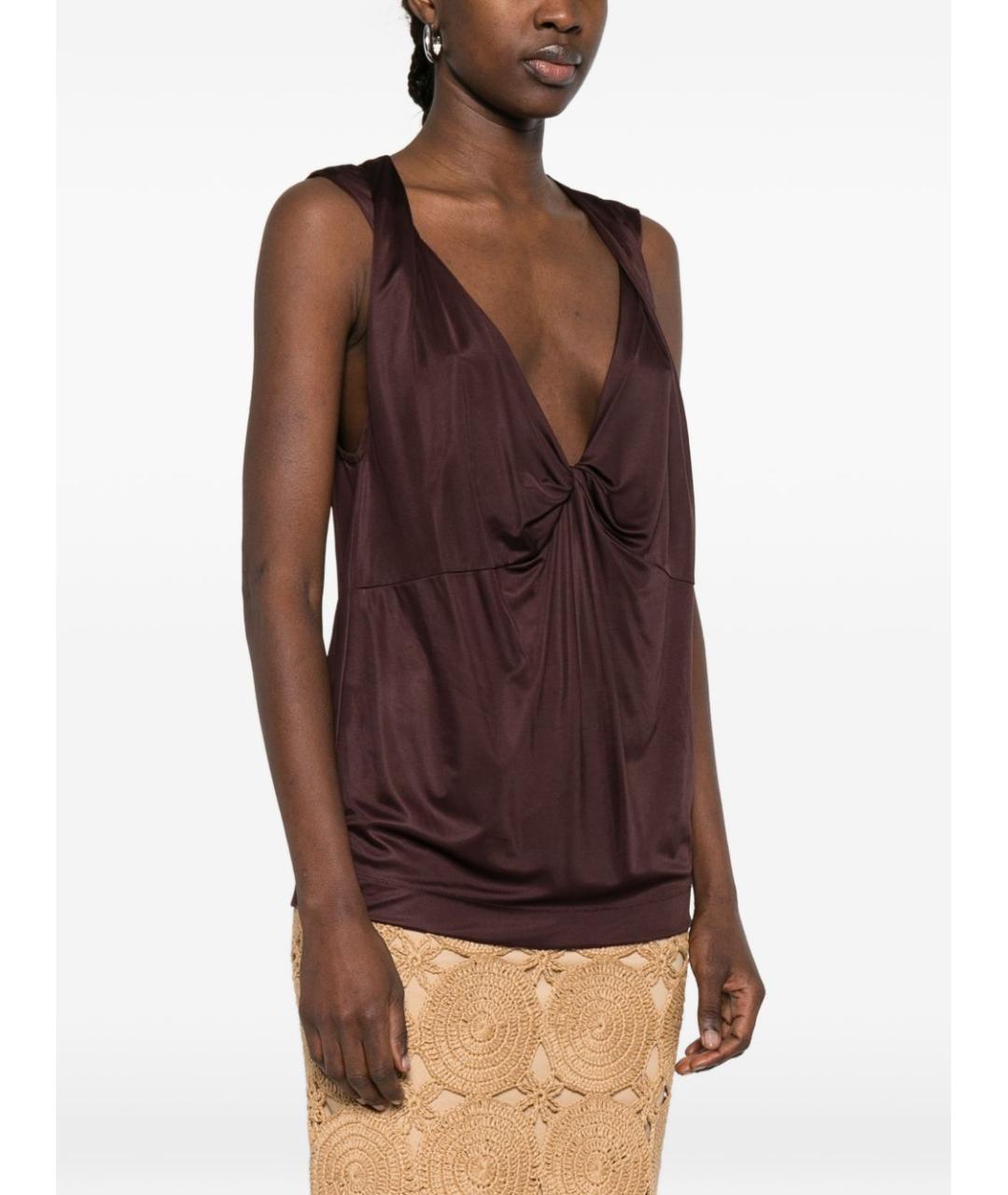 DRIES VAN NOTEN Фиолетовая майка, фото 3