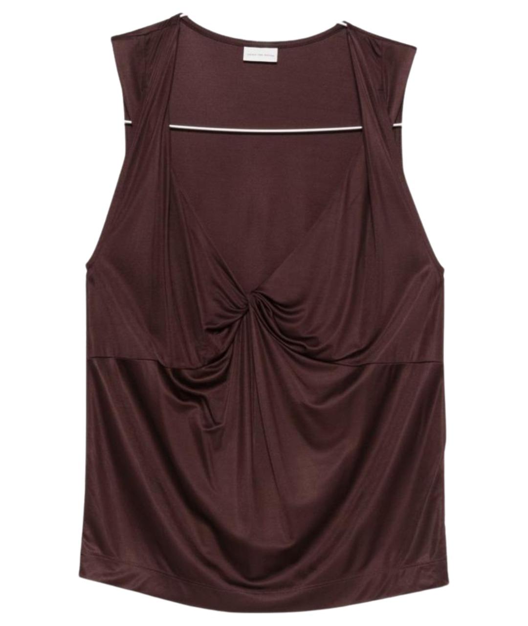 DRIES VAN NOTEN Фиолетовая майка, фото 1