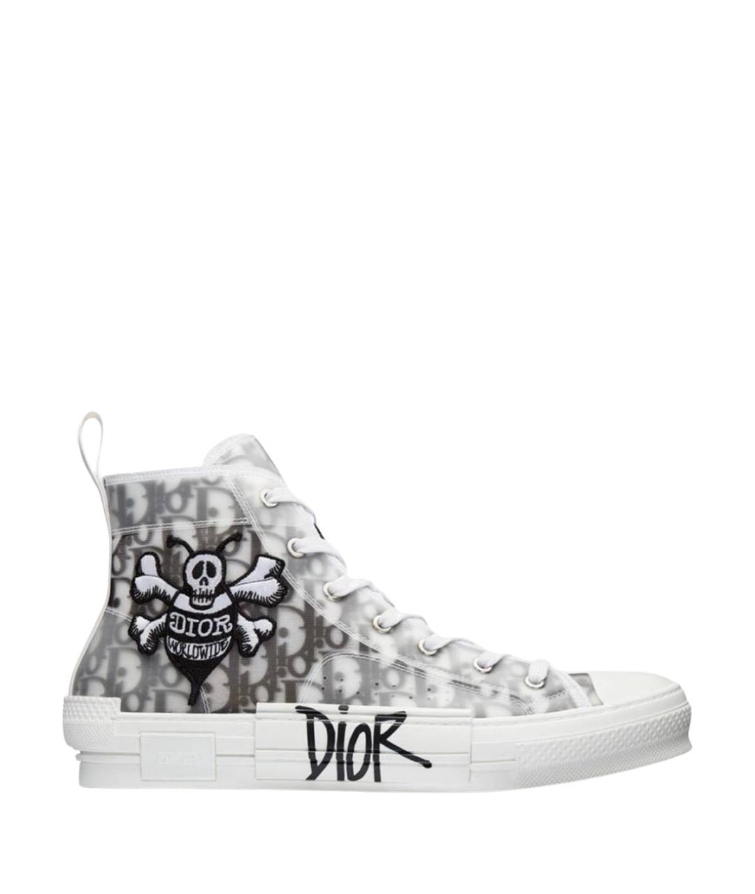 CHRISTIAN DIOR Серые высокие кроссовки / кеды, фото 1