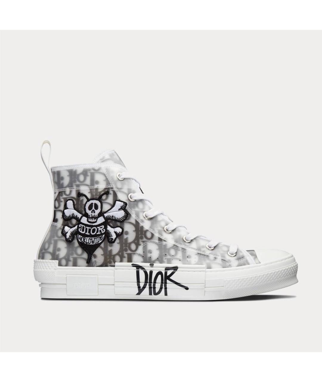 CHRISTIAN DIOR Серые высокие кроссовки / кеды, фото 6
