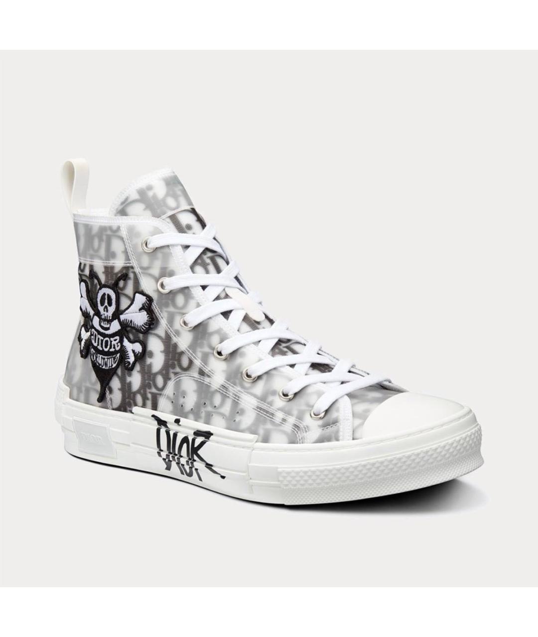 CHRISTIAN DIOR Серые высокие кроссовки / кеды, фото 3