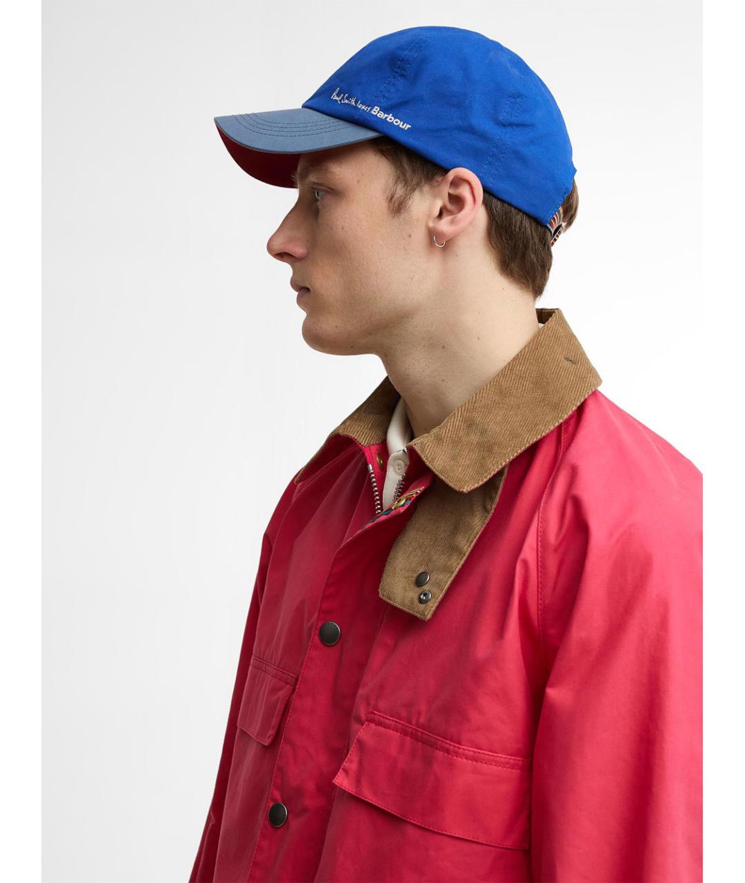 BARBOUR Синяя хлопковая кепка/бейсболка, фото 2