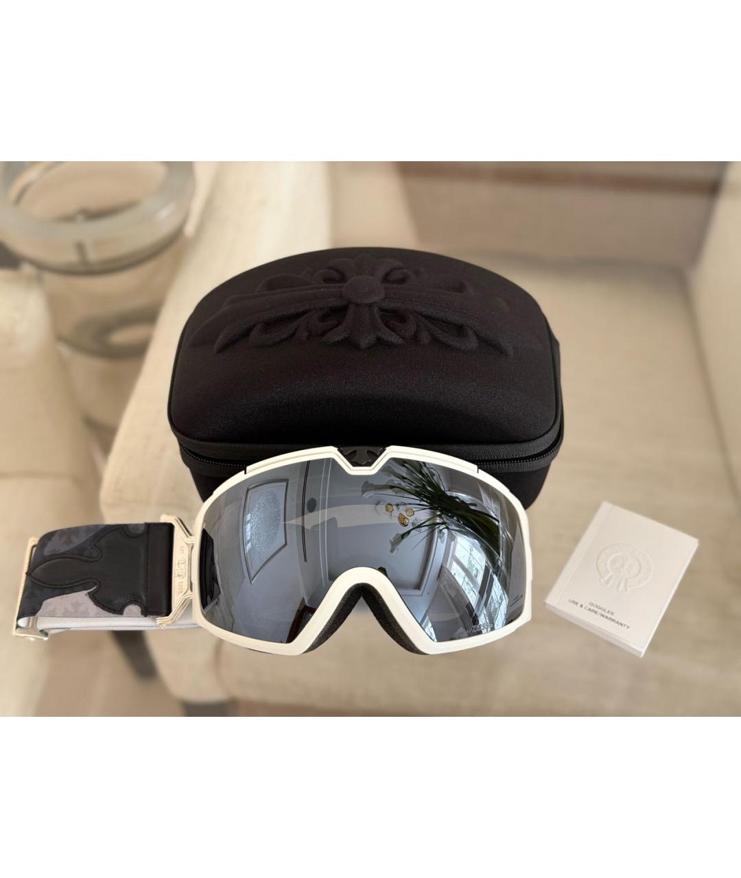 CHROME HEARTS Белые пластиковые солнцезащитные очки, фото 6