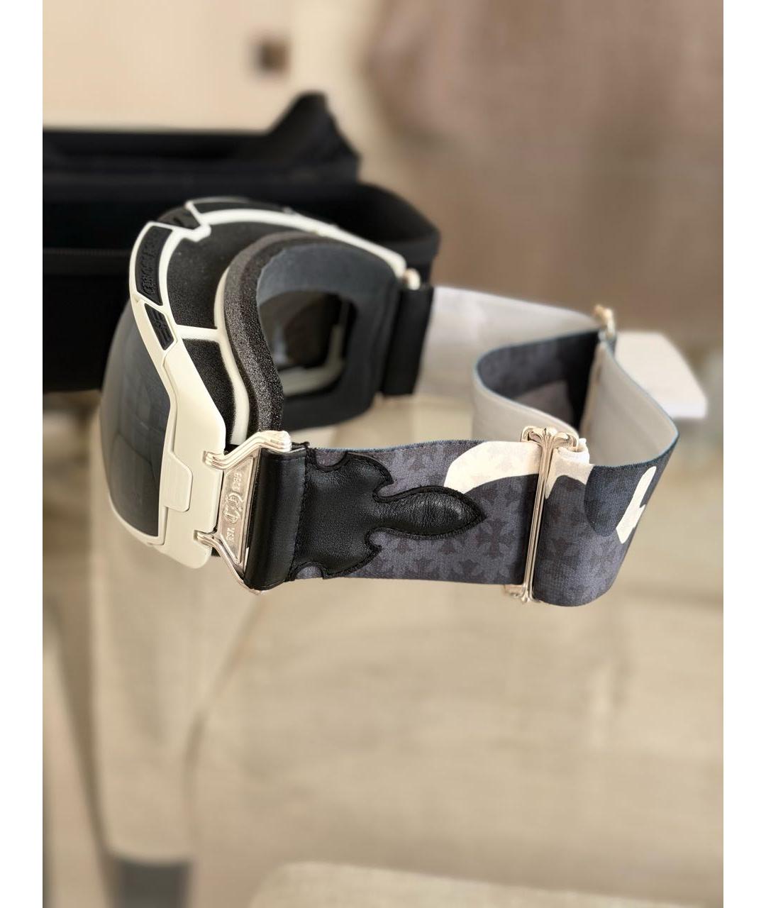 CHROME HEARTS Белые пластиковые солнцезащитные очки, фото 2