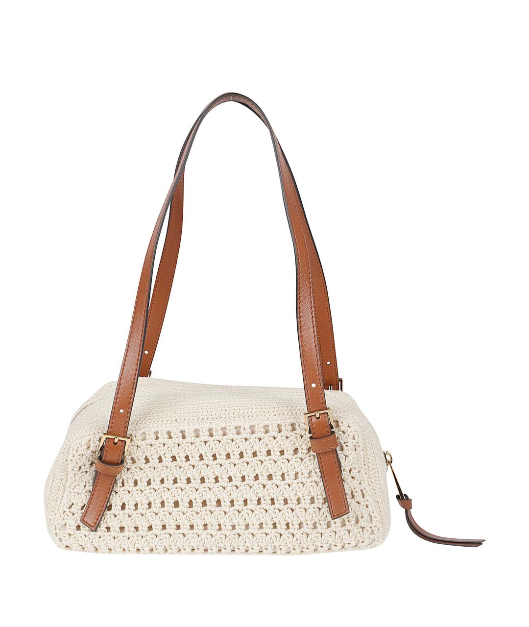 VERSACE Бежевая тканевая сумка тоут, фото 2