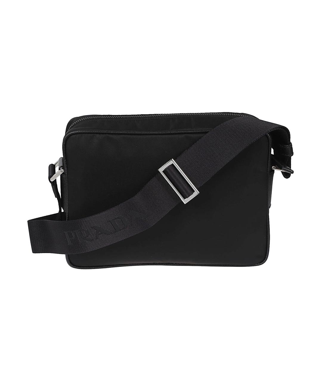 PRADA Черная тканевая сумка на плечо, фото 2