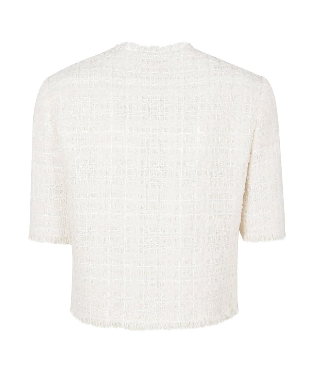 VERSACE Белый полиэстеровый жакет/пиджак, фото 3