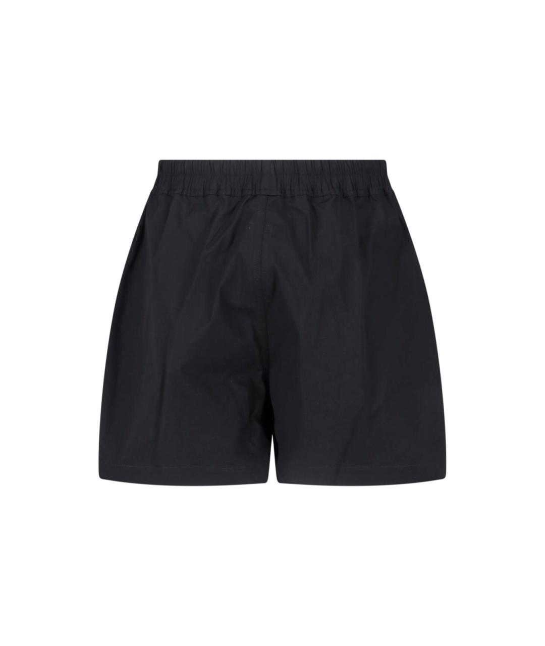 RICK OWENS Черные хлопковые шорты, фото 2