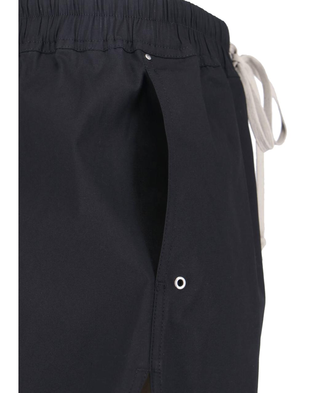 RICK OWENS Черные хлопковые шорты, фото 5