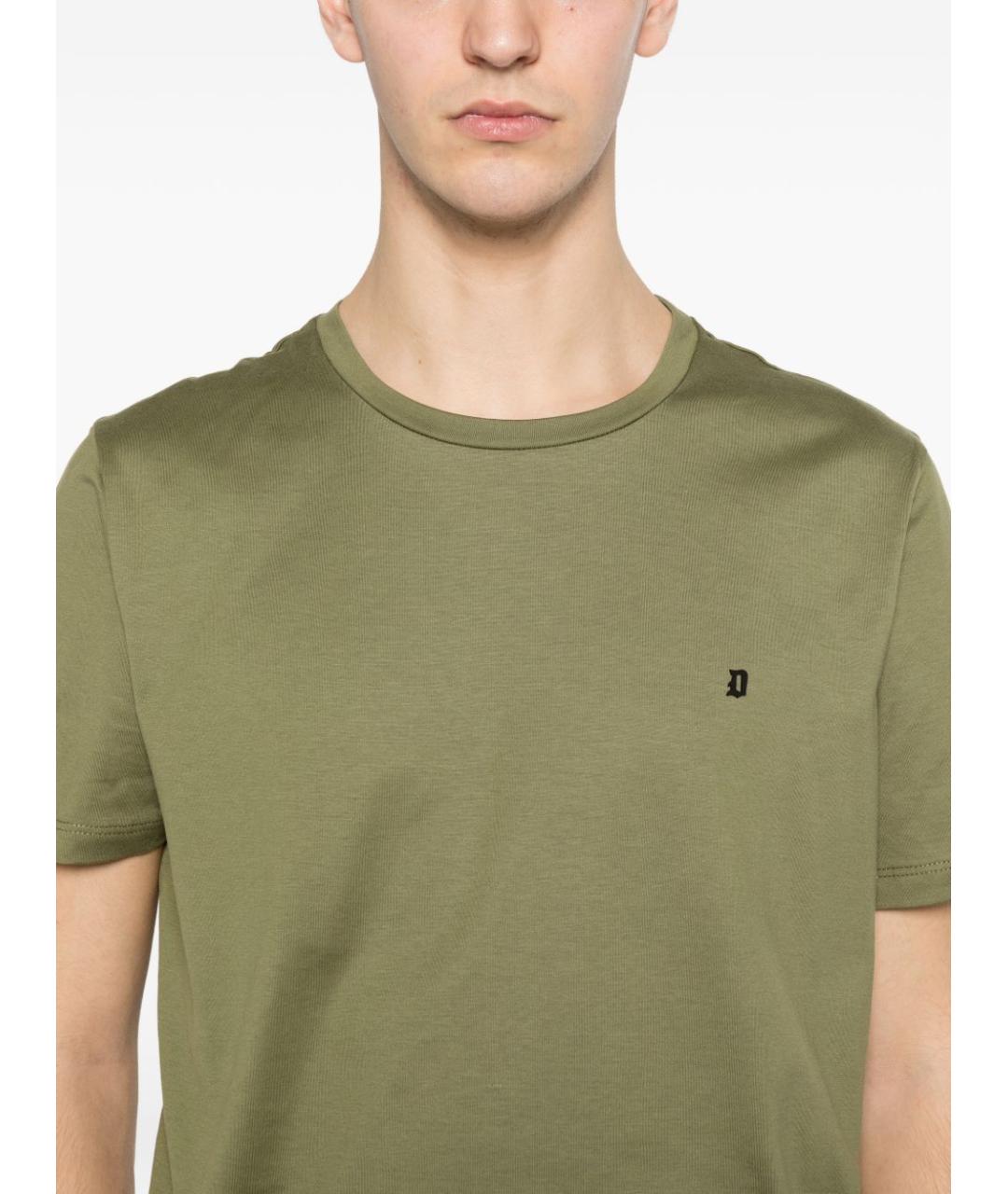 DONDUP Зеленая хлопковая футболка, фото 2